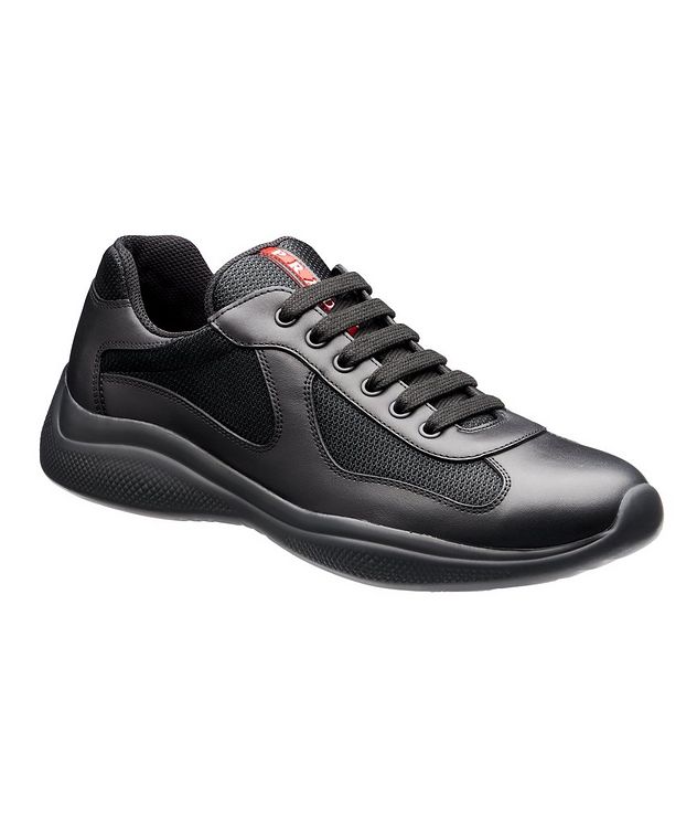 New America'S Cup Leather Bike Sneakers picture 1