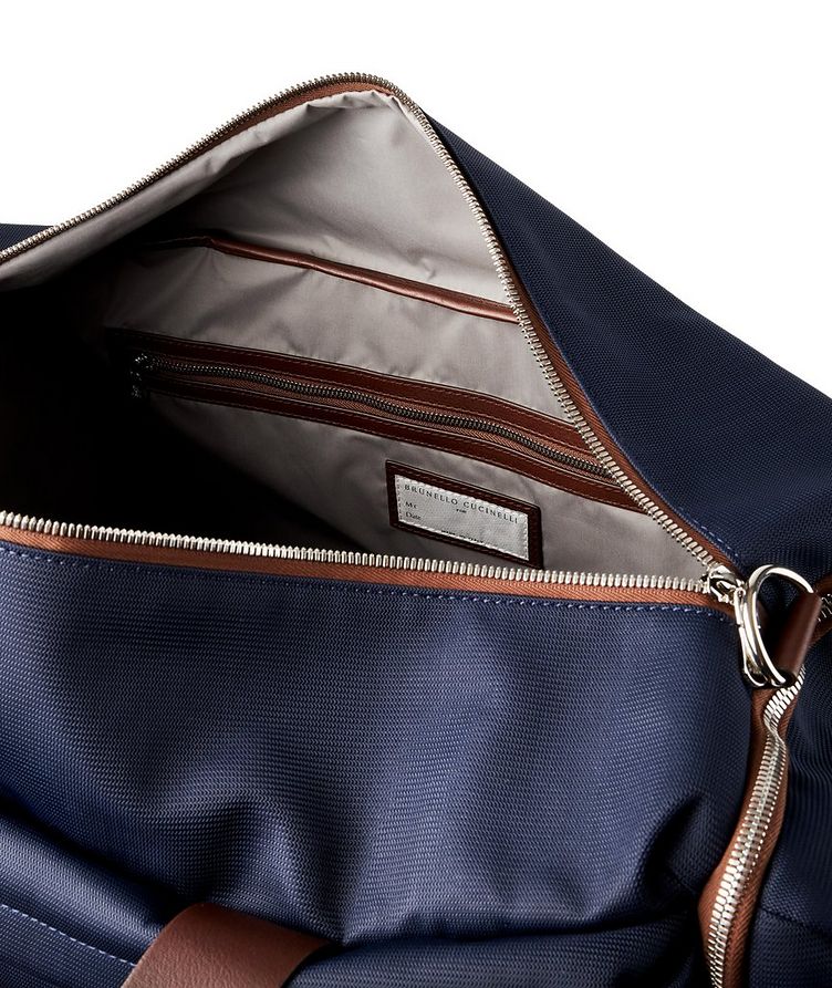 Nylon and Leather Duffel Bag image 2