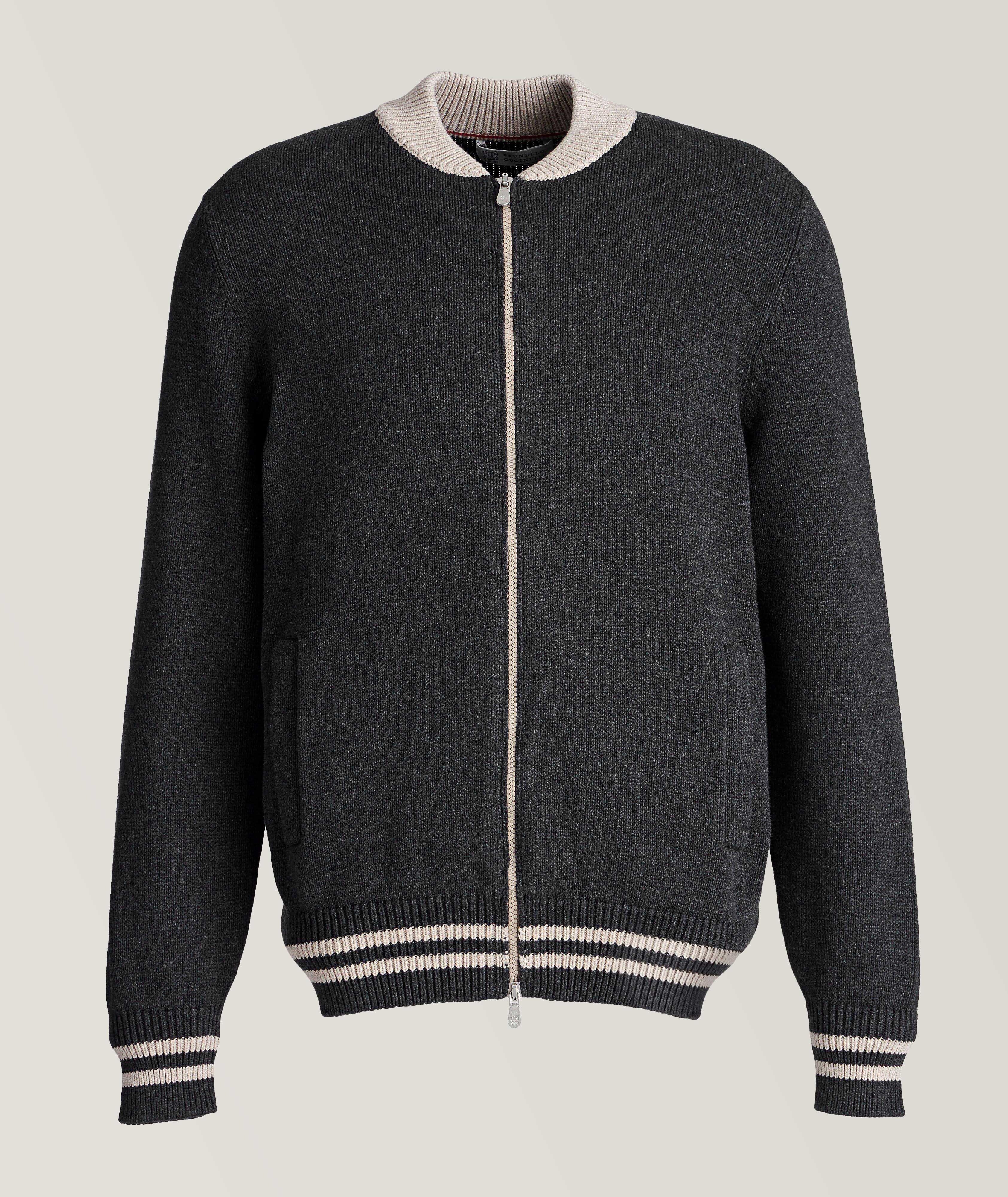 Varsity Zip-Up Sweater image 0