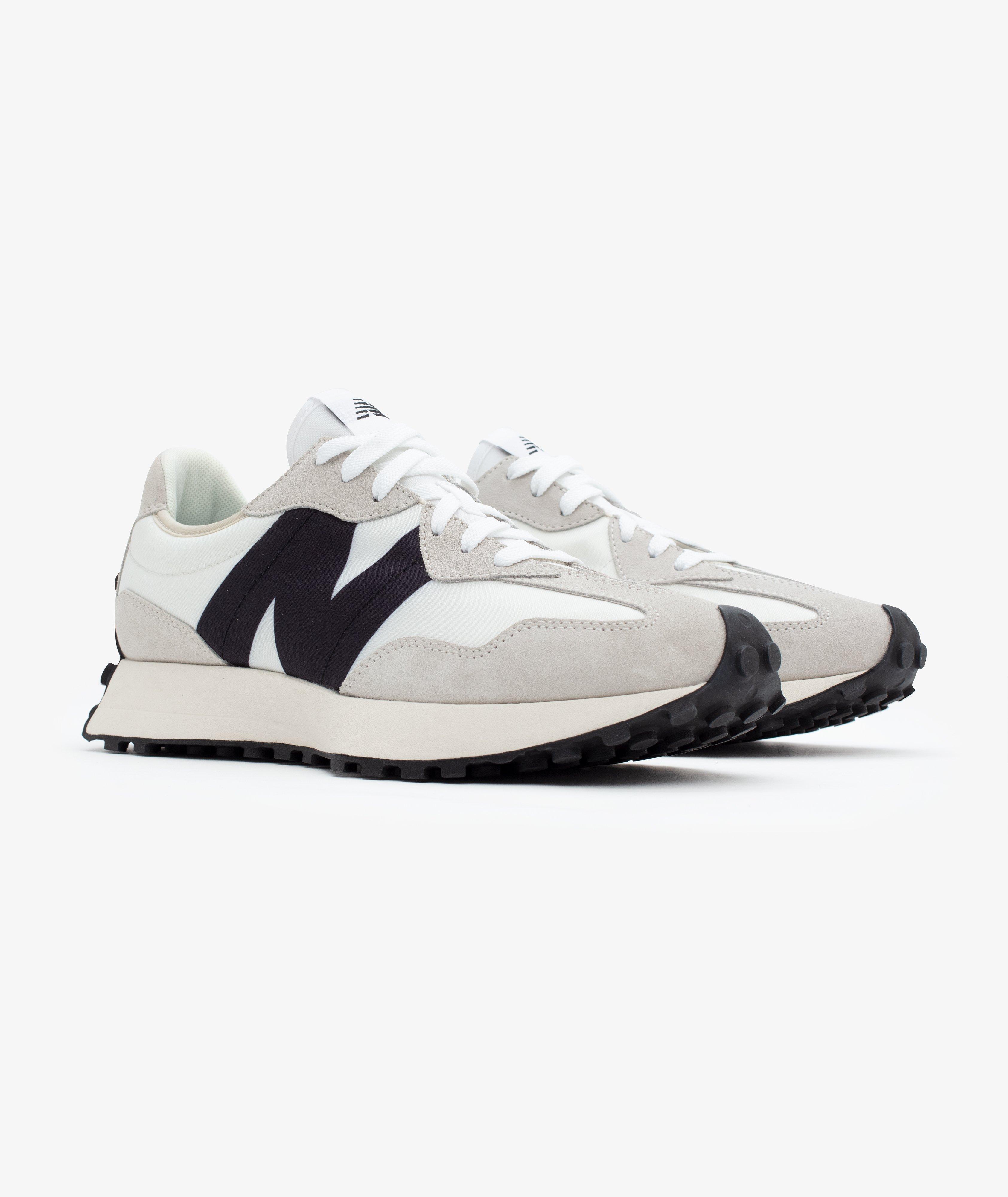 New Balance 327 Suede, Nylon, and Mesh Sneakers