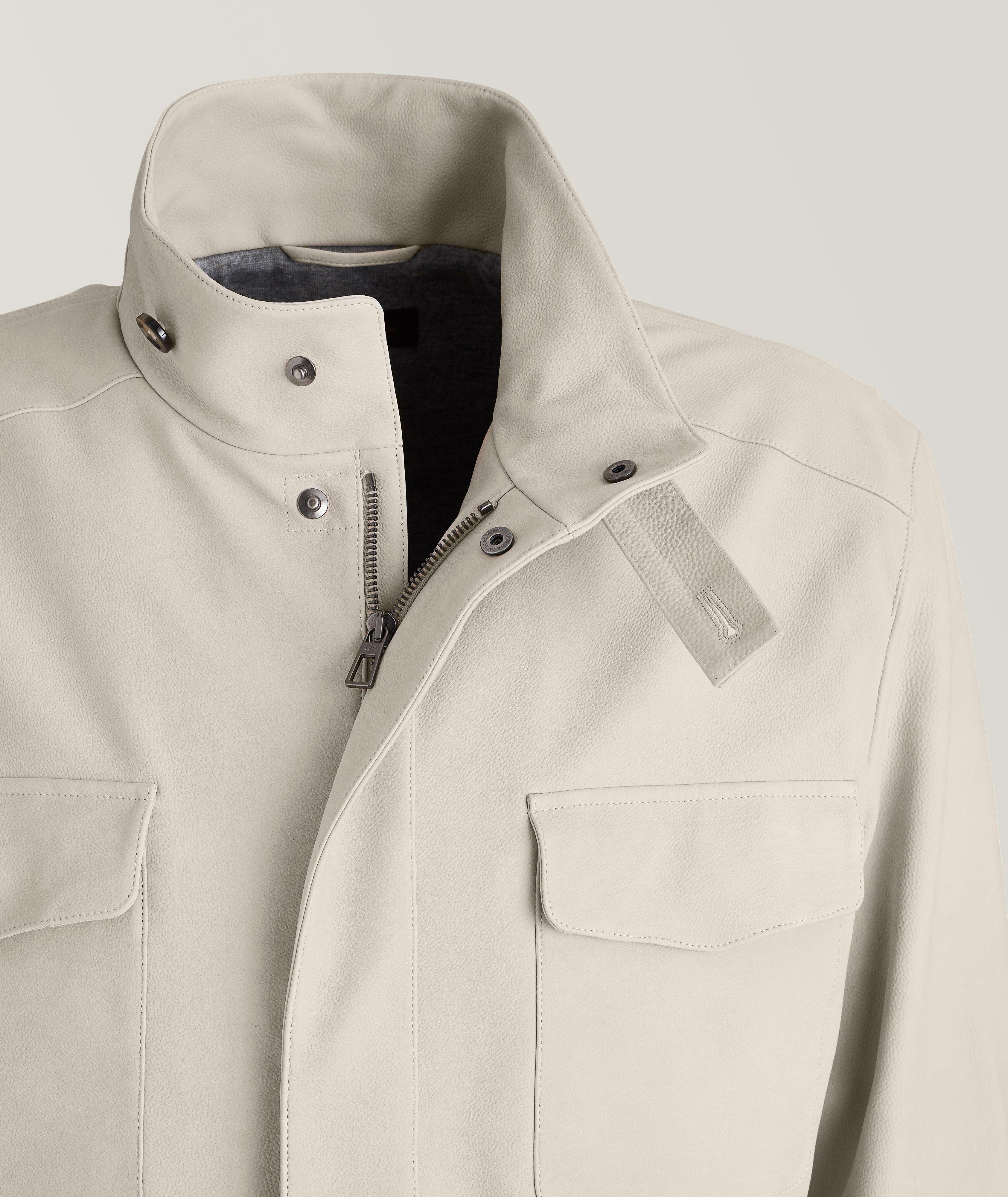 Blouson en cuir de veau image 2