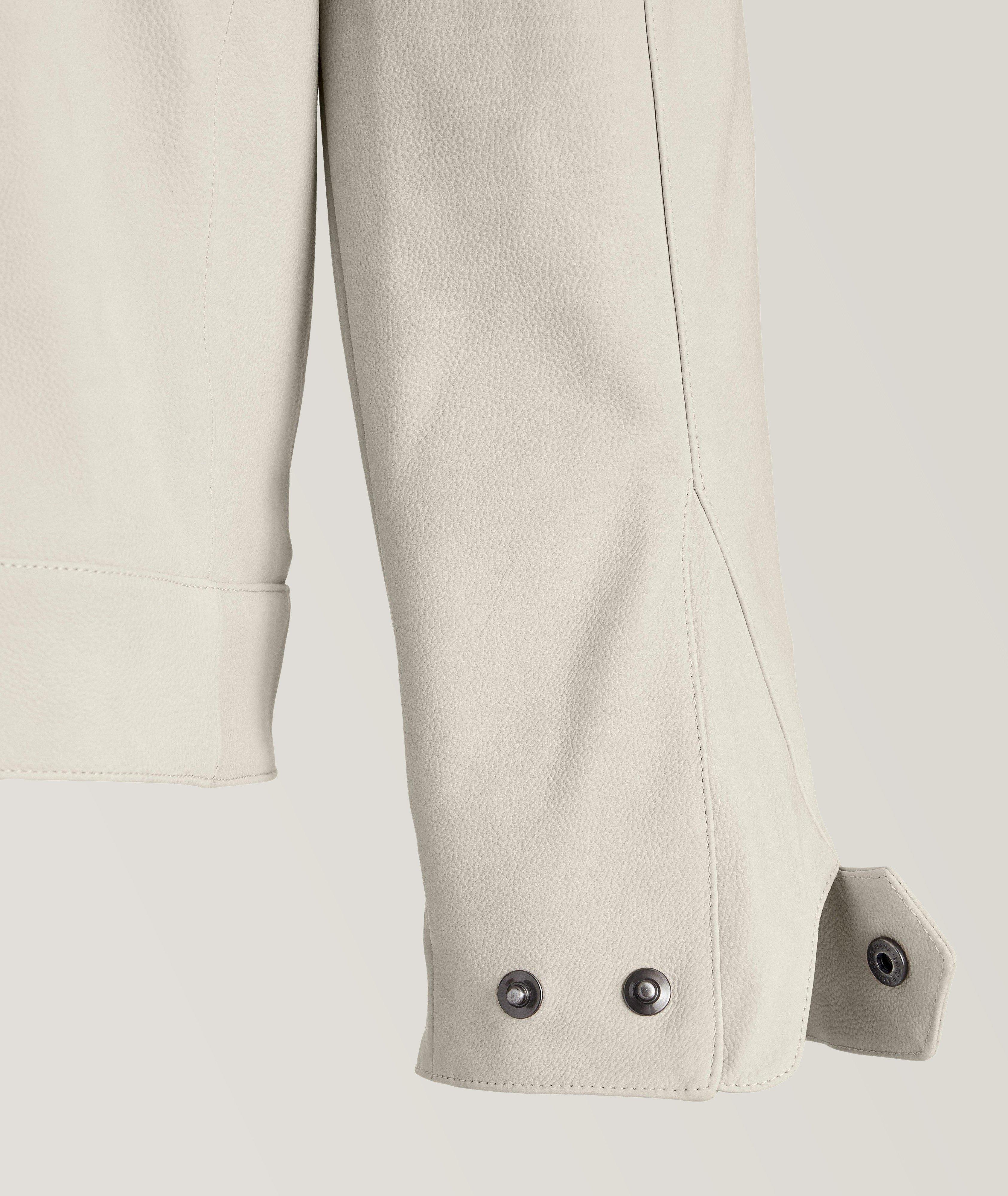 Blouson en cuir de veau image 3