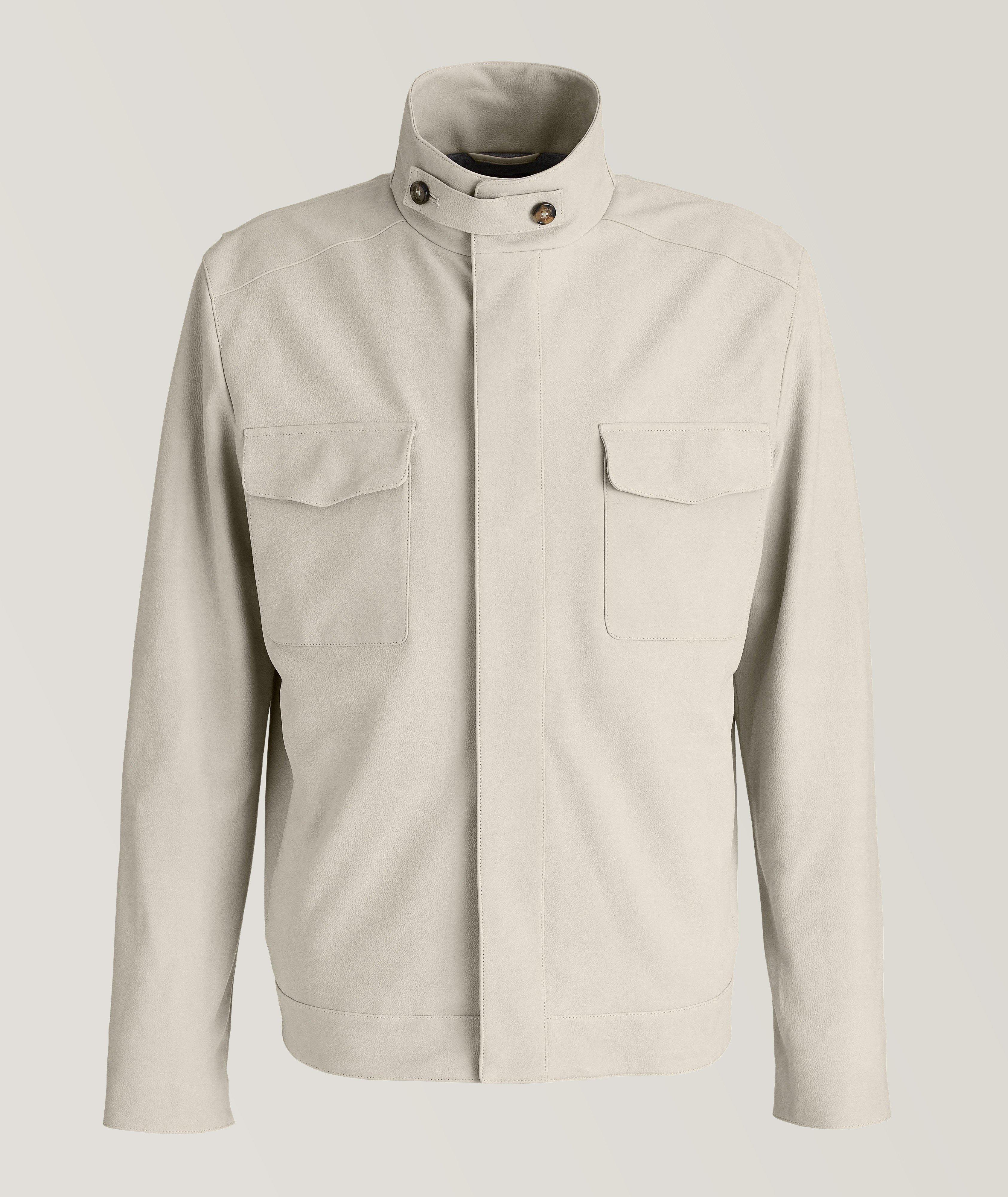 Blouson en cuir de veau image 0