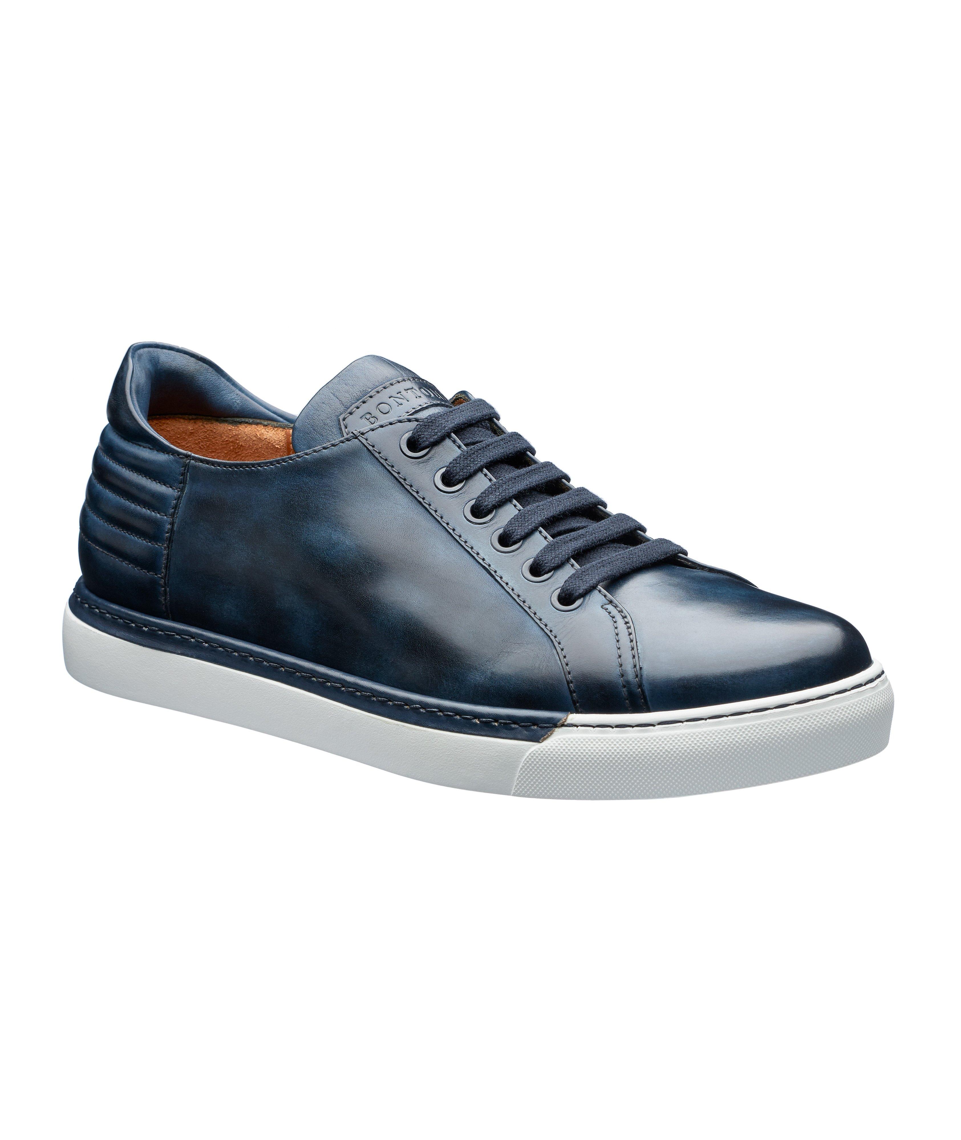 Burnished Leather Sneakers image 0