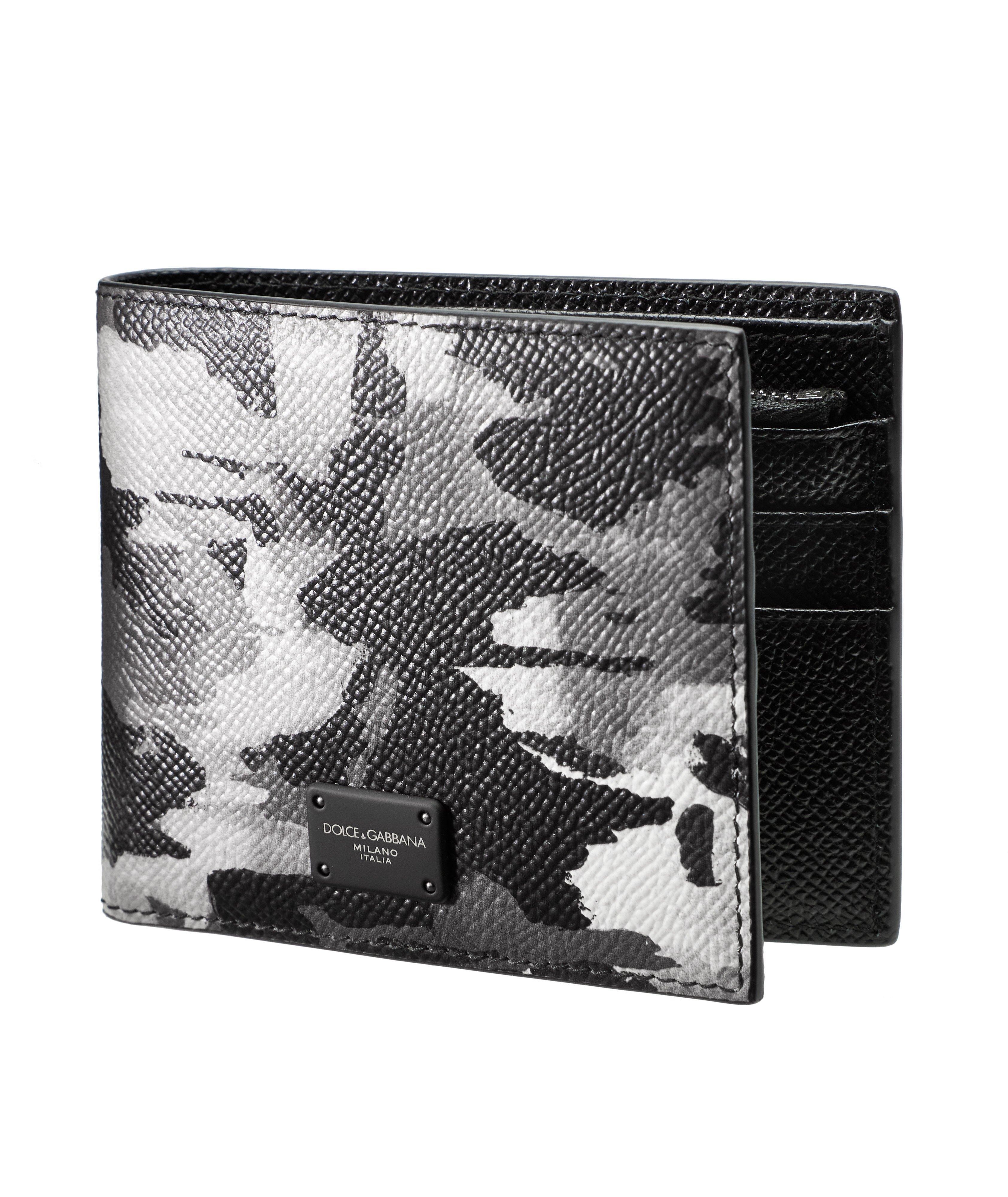 Porte-billet en cuir à motif camouflage image 0