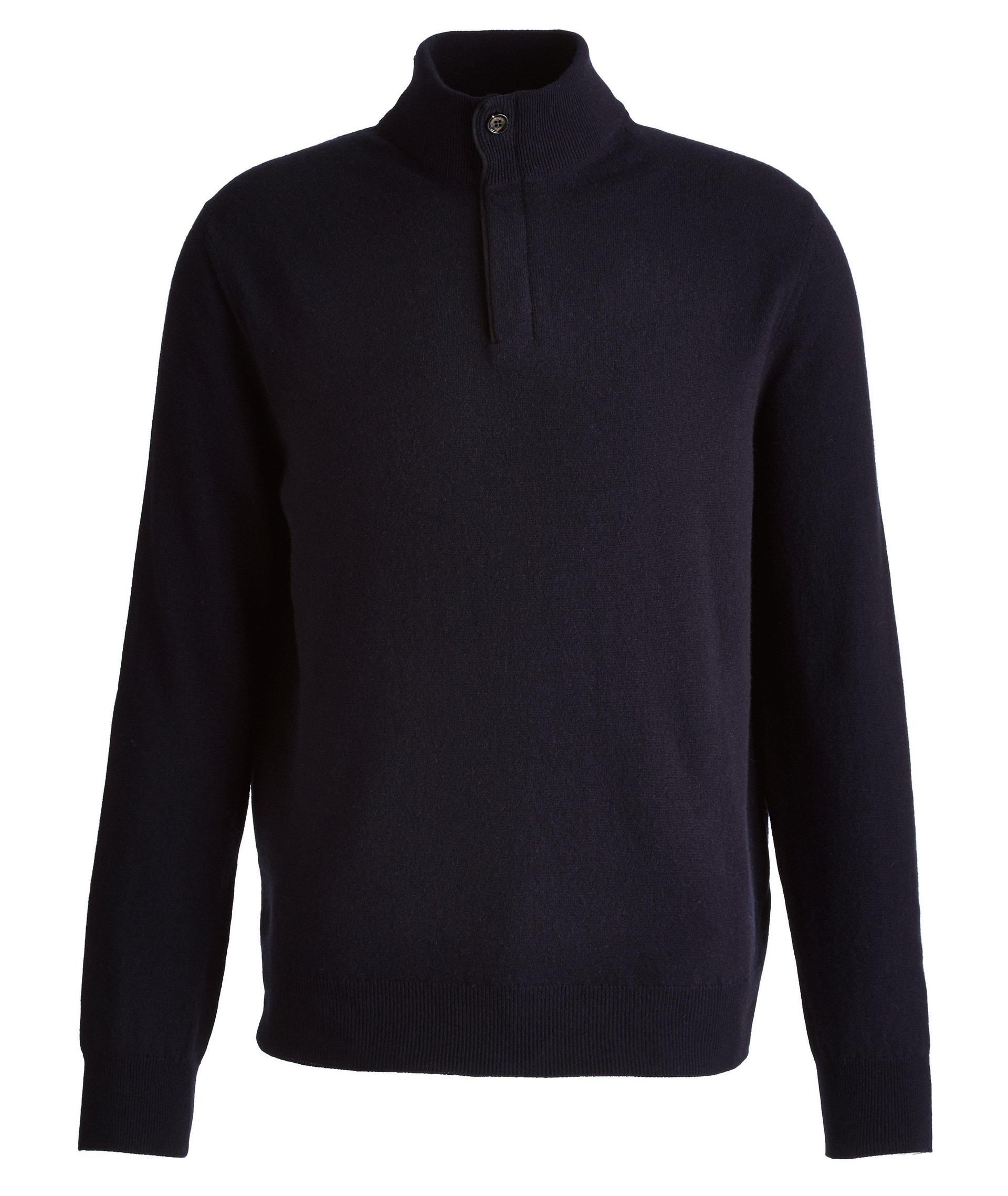 Pull en cachemire à demi-glissière image 0