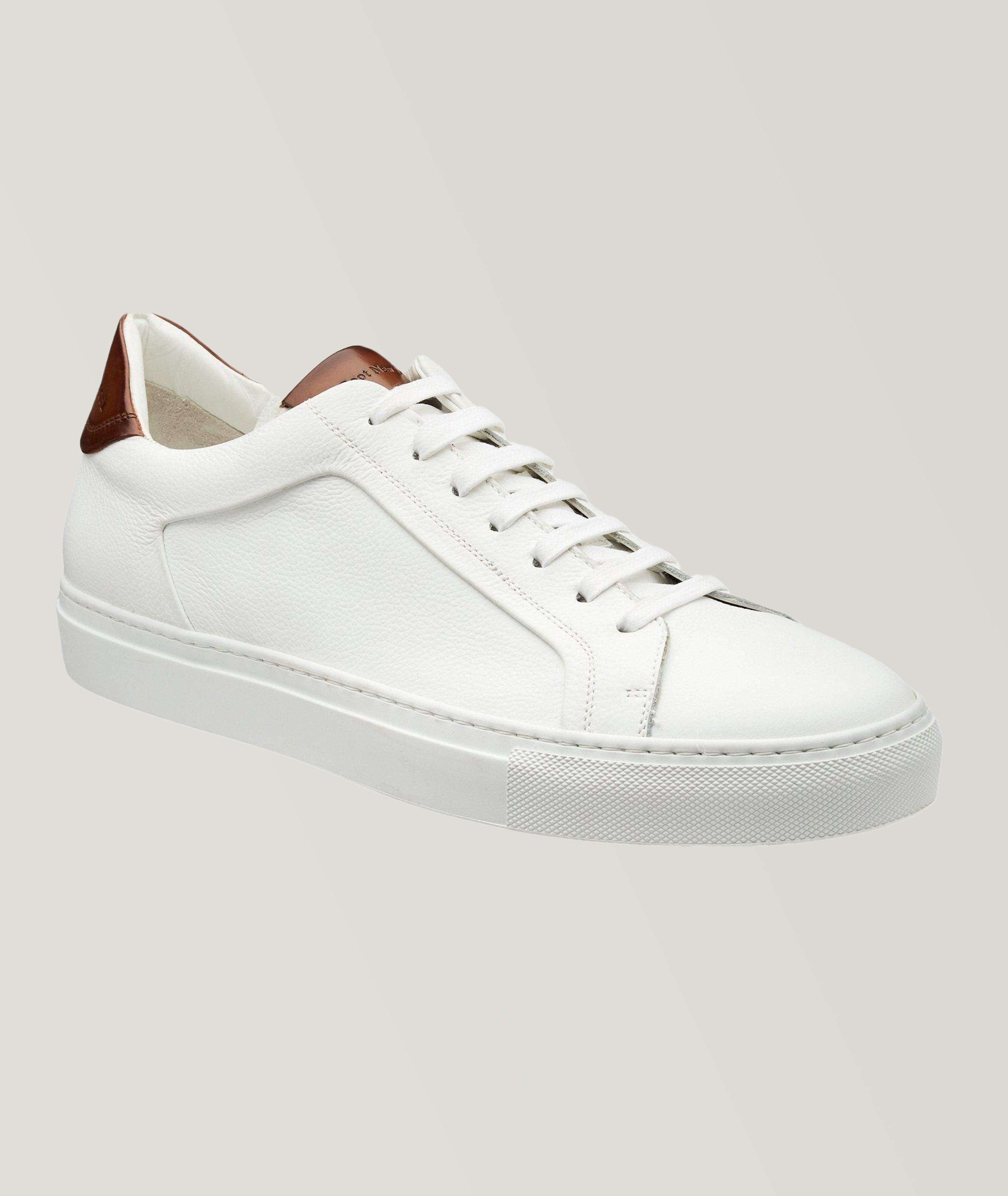 Soft Tumbled Leather Low-Tops image 0