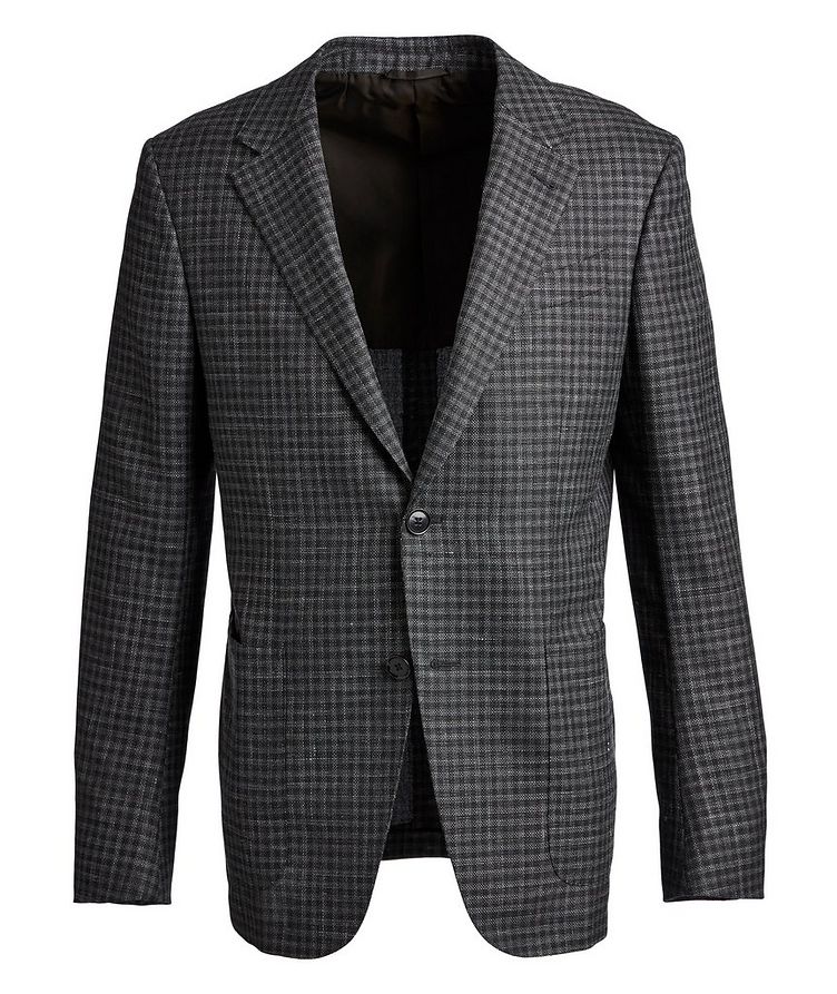 Milano Easy Check Wool-Silk-Linen Sports Jacket image 0