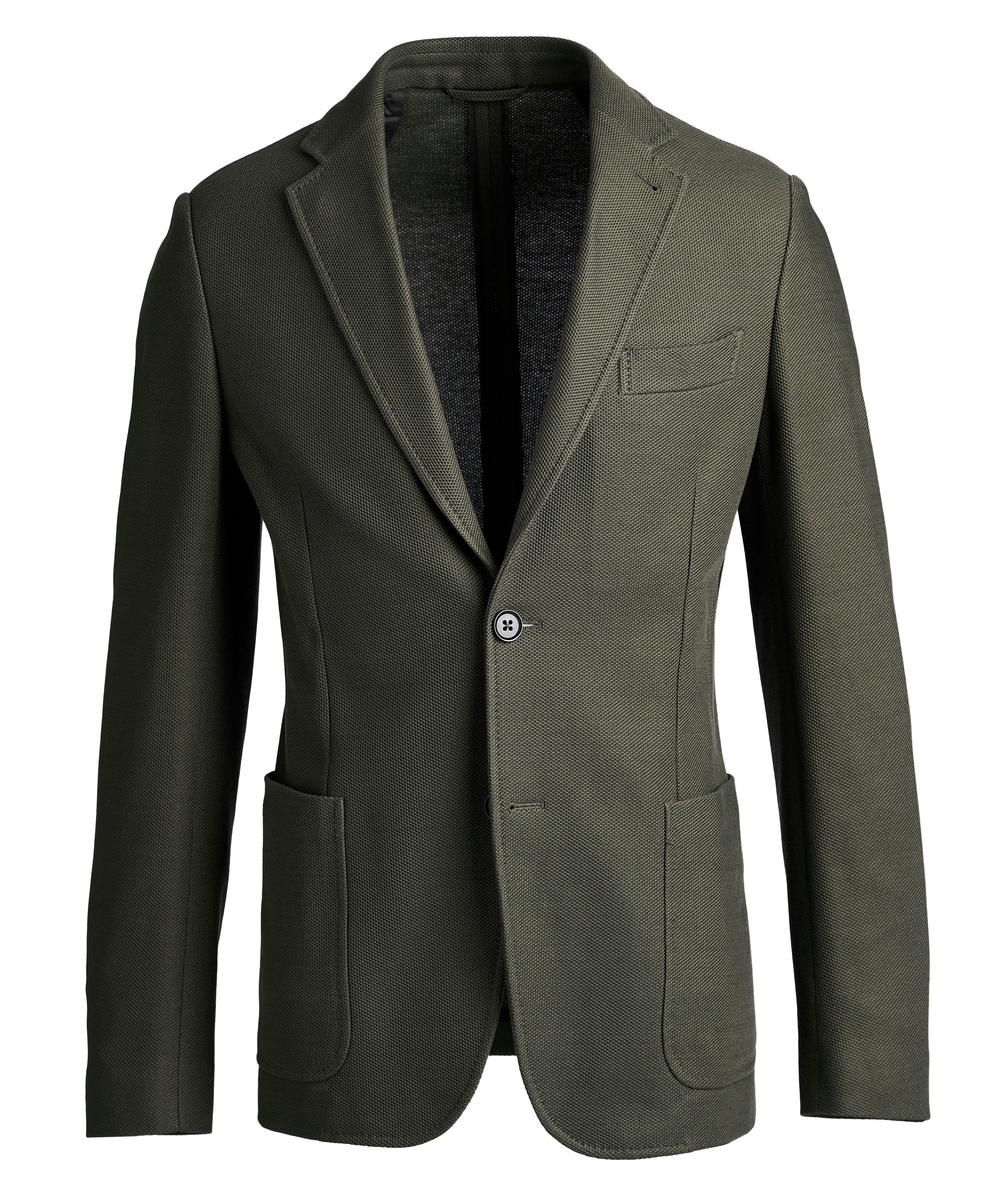 Unstructured Jersey Sports Jacket image 0