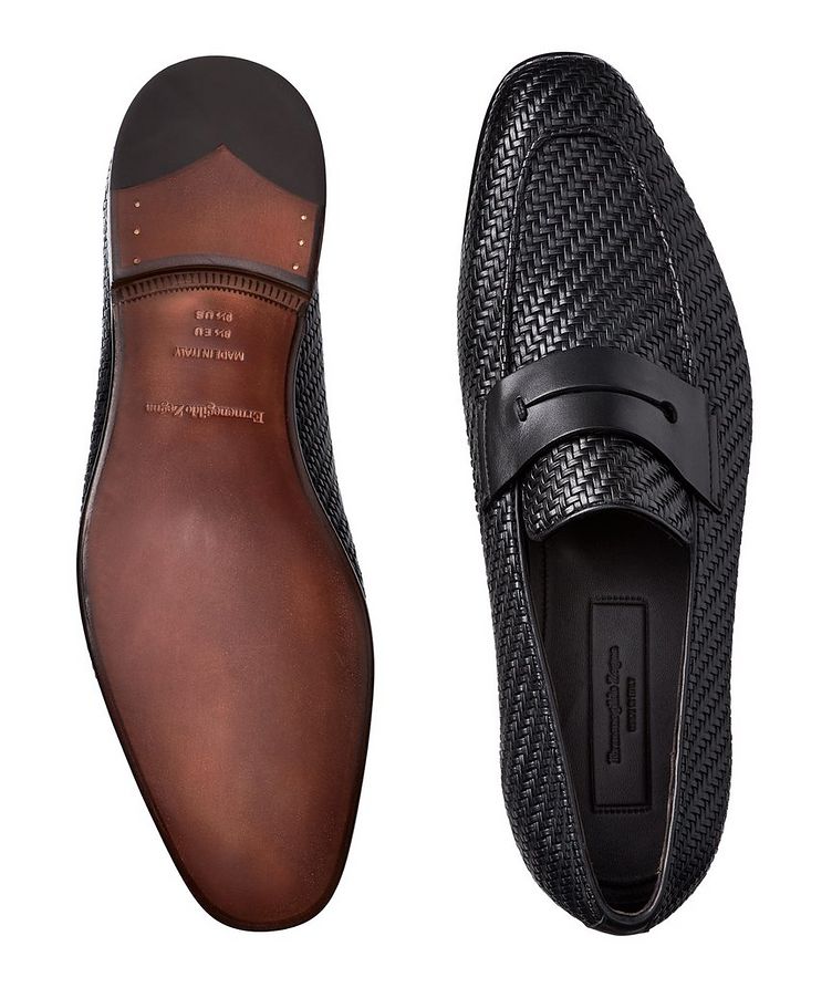 L'Asola Woven Leather Loafers image 2