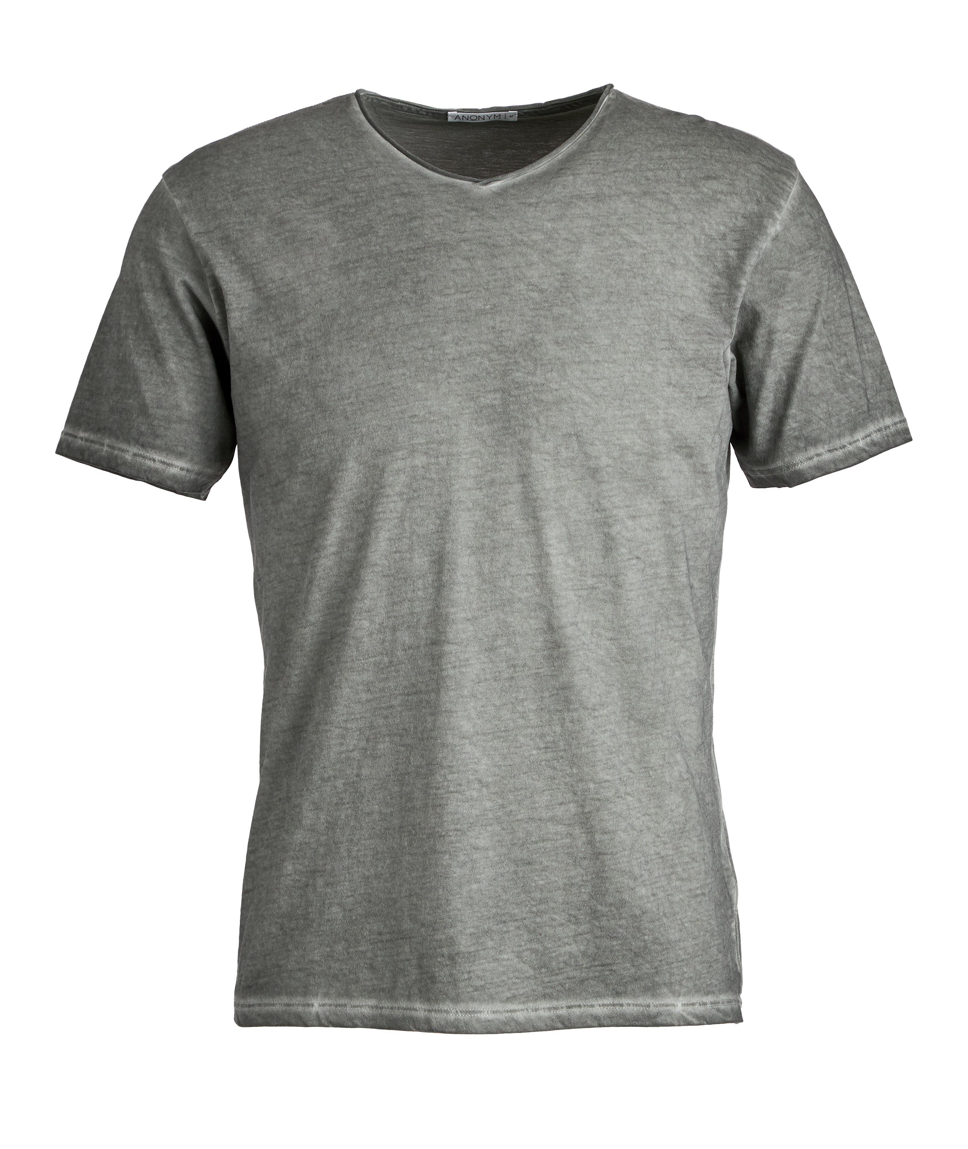 T-shirt Milo en coton pima à encolure en V image 0