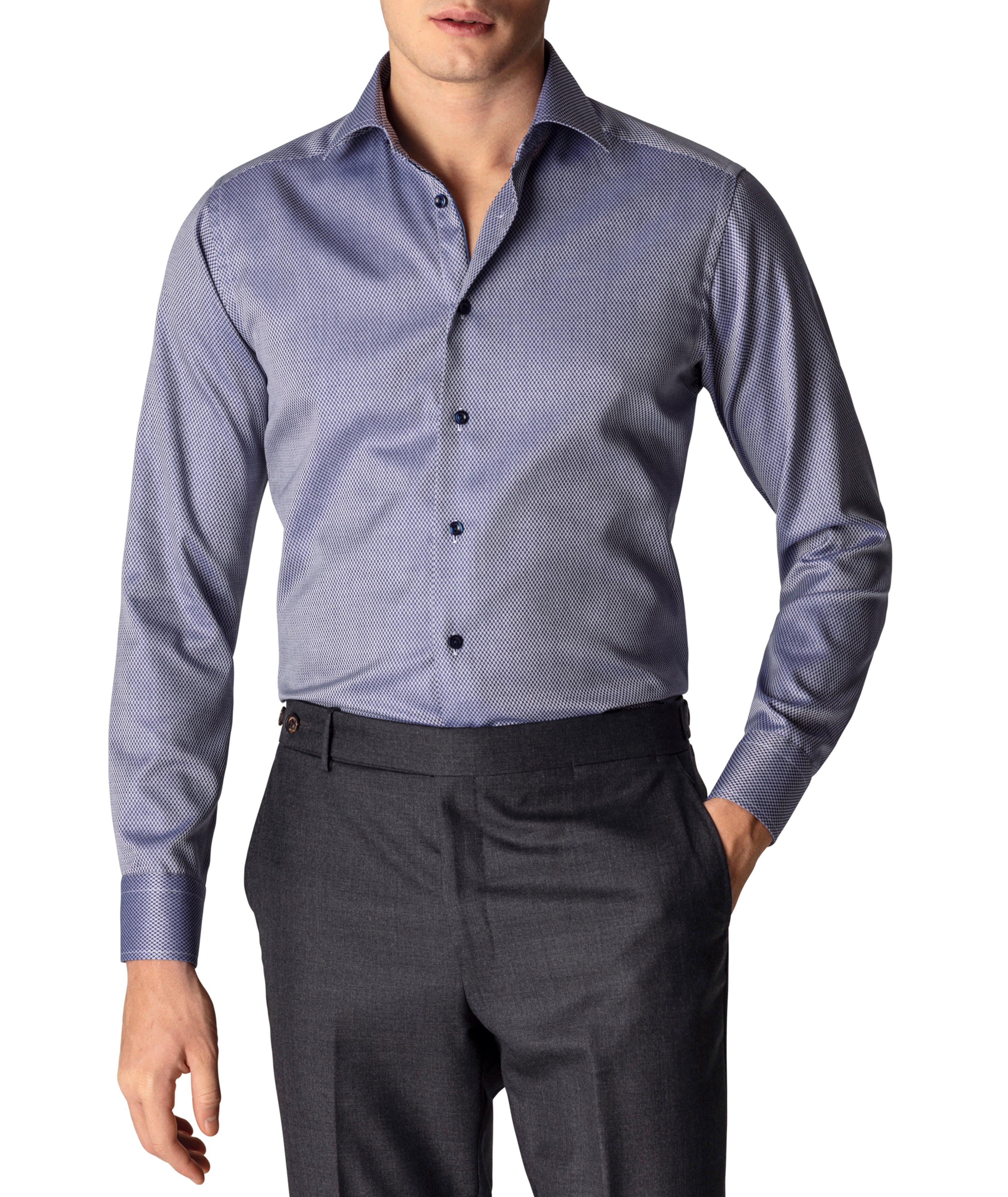 Slim-Fit Bird's Eye Dress Shirt image 1