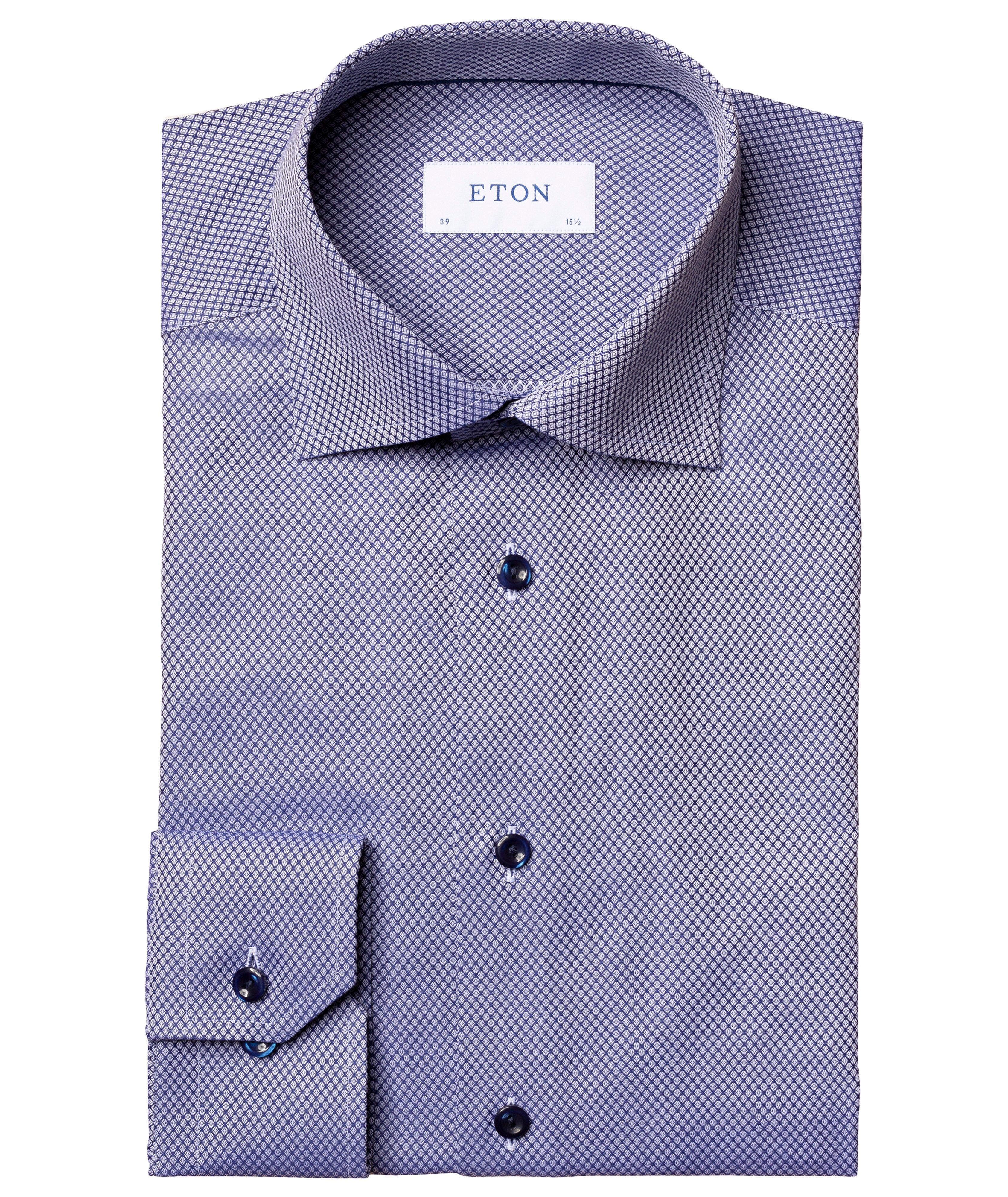 Slim-Fit Bird's Eye Dress Shirt image 0