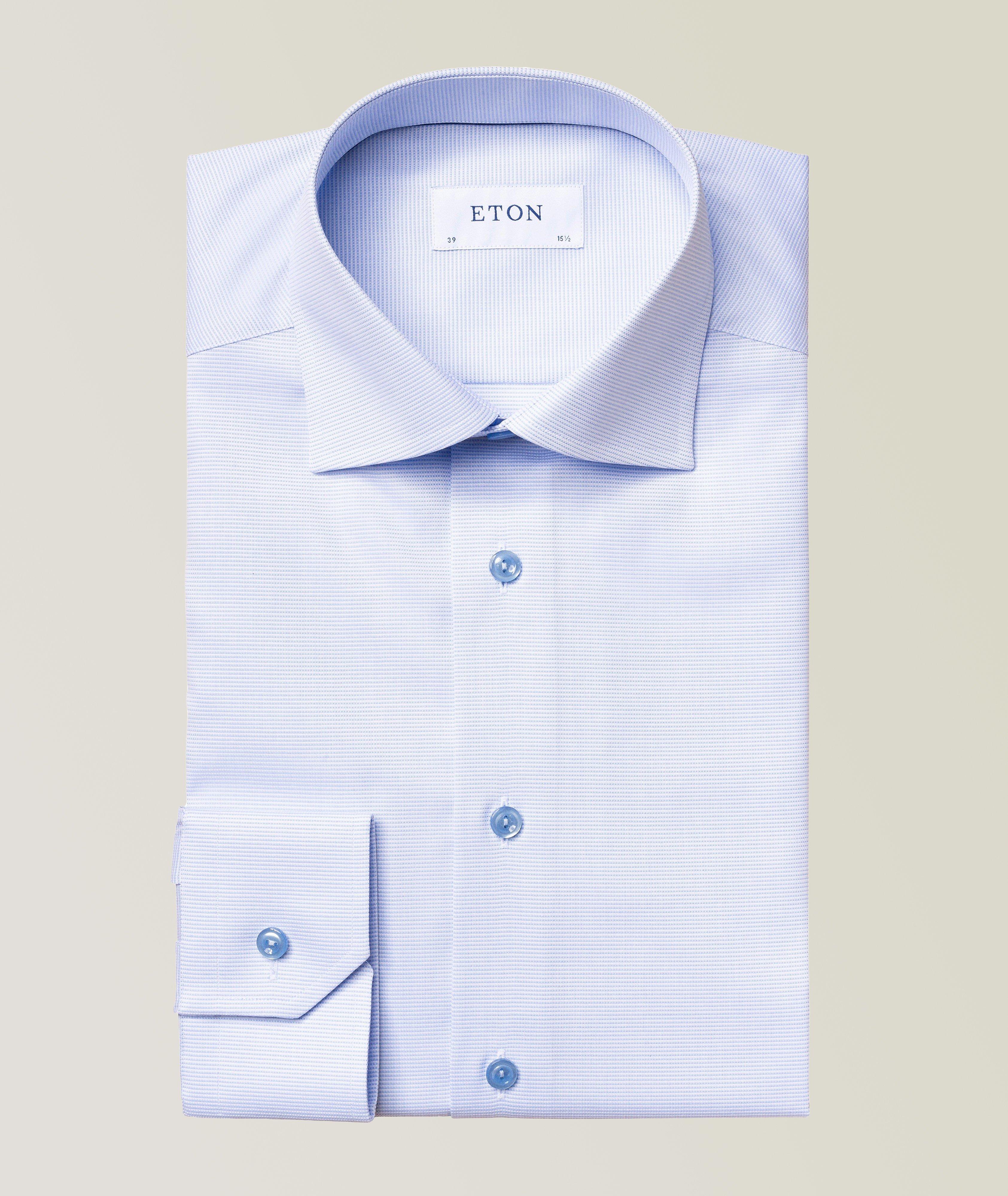 Slim-Fit Textured Dress Shirt image 0