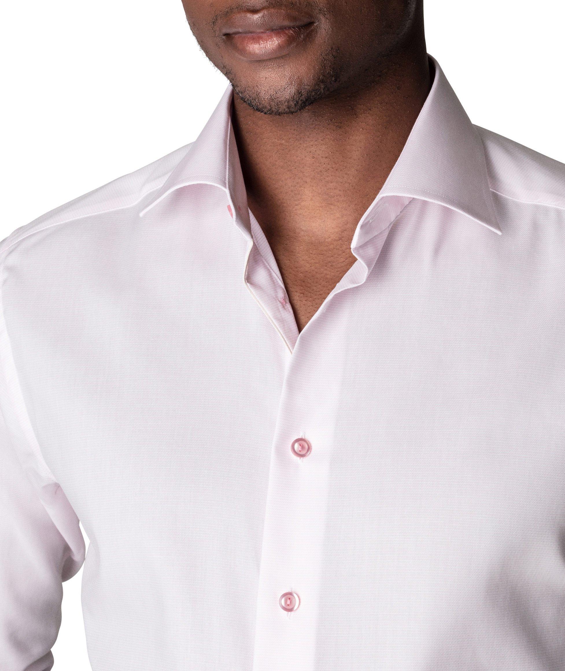 Slim-Fit Textured Dress Shirt image 5