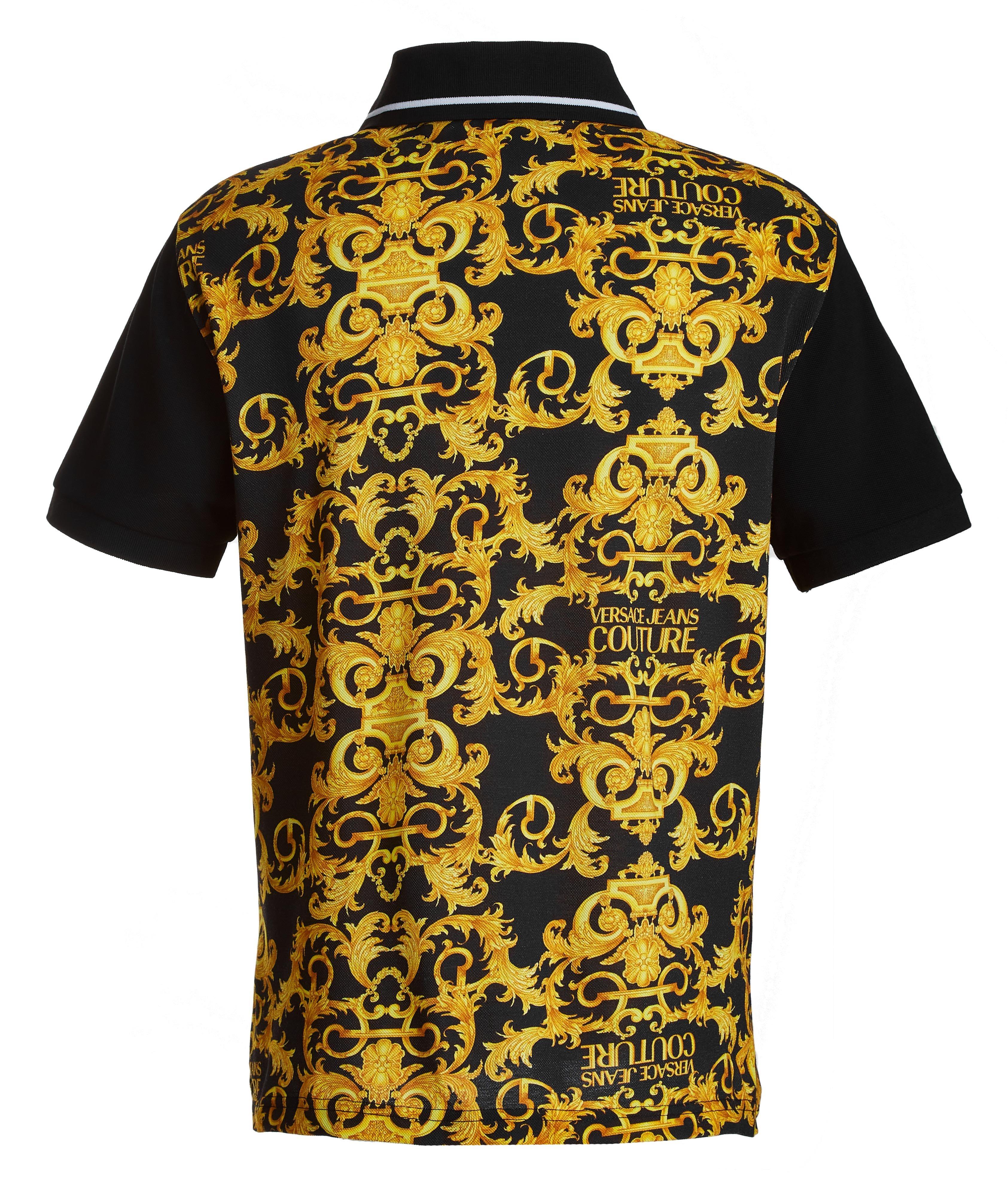 Polo en coton piqué à motif baroque image 2