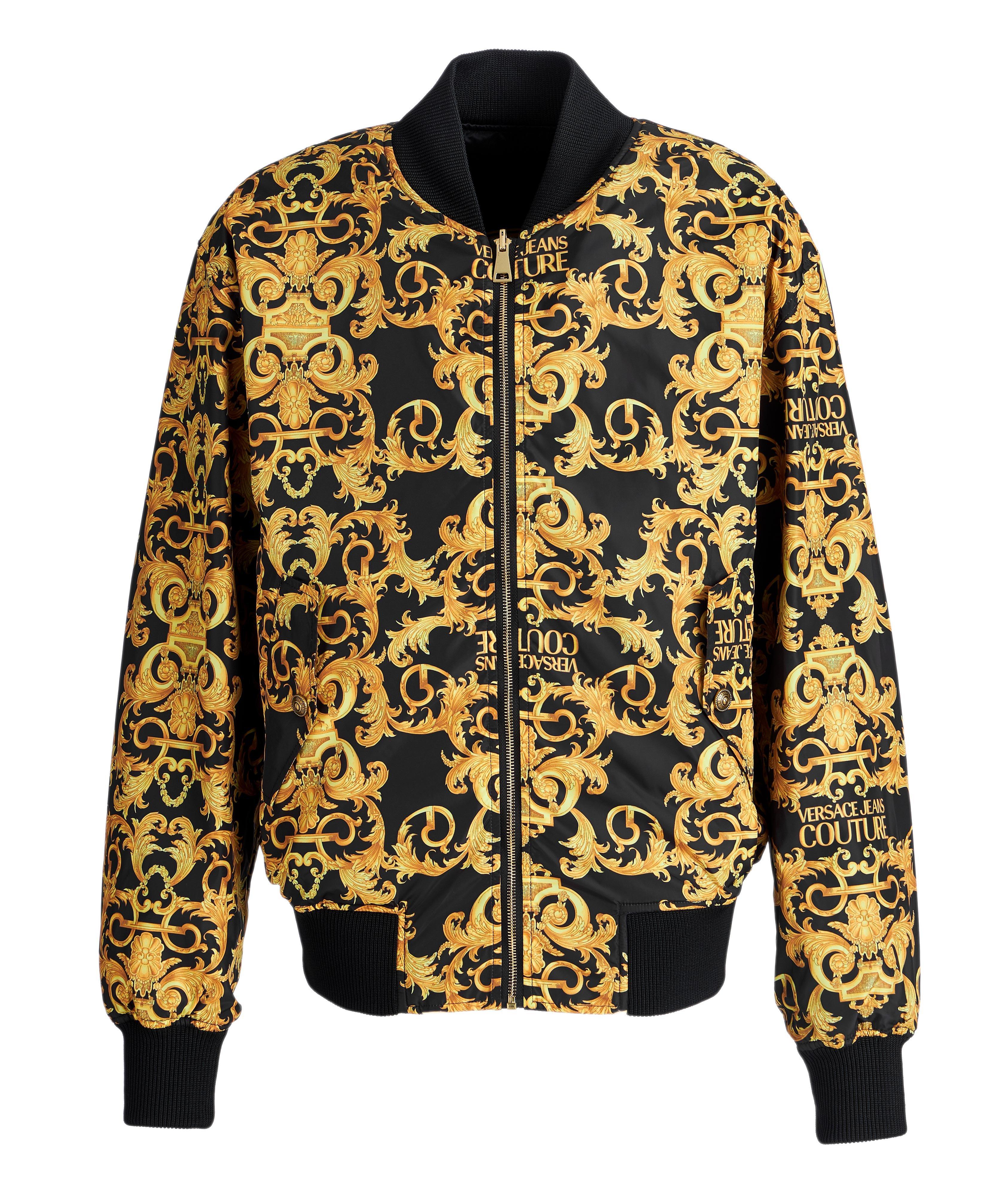Versace Jeans Couture Baroque Reversible Bomber Jacket | Coats | Harry ...