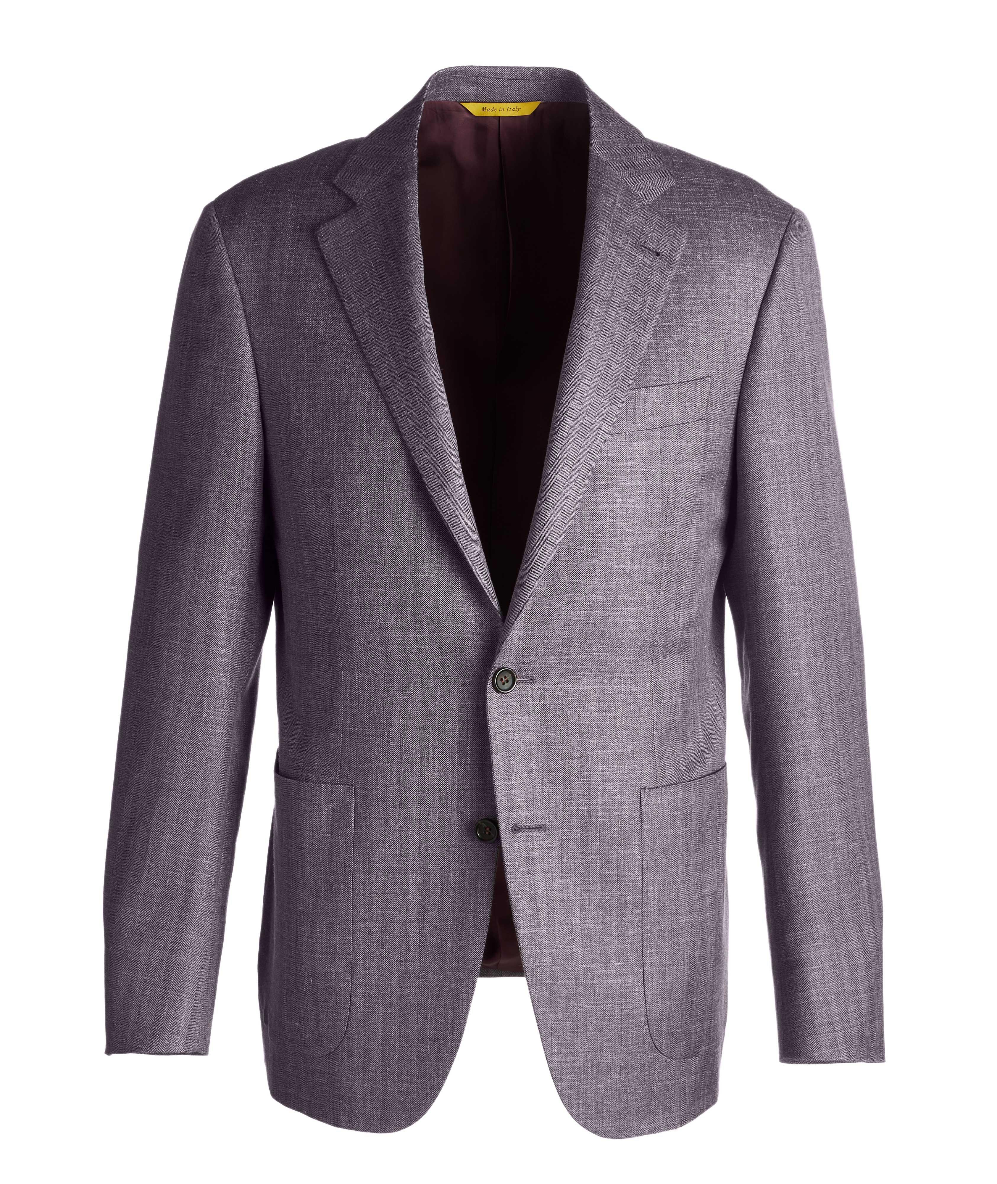 Kei Slim Fit Wool-Silk Sports Jacket image 0