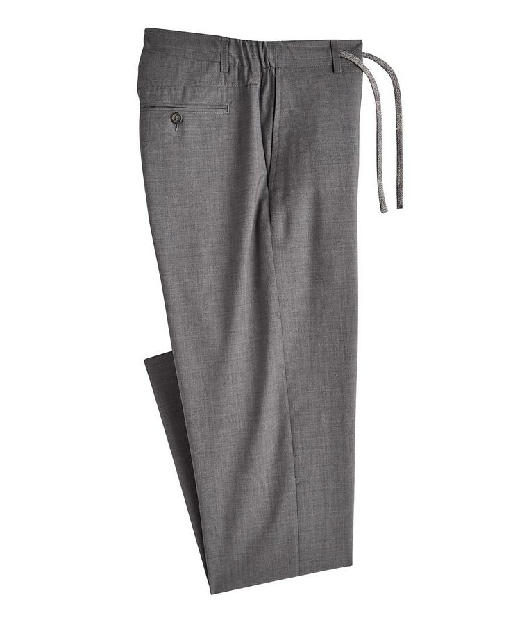 Impeccabile Wool Melange Drawstring Pants image 0