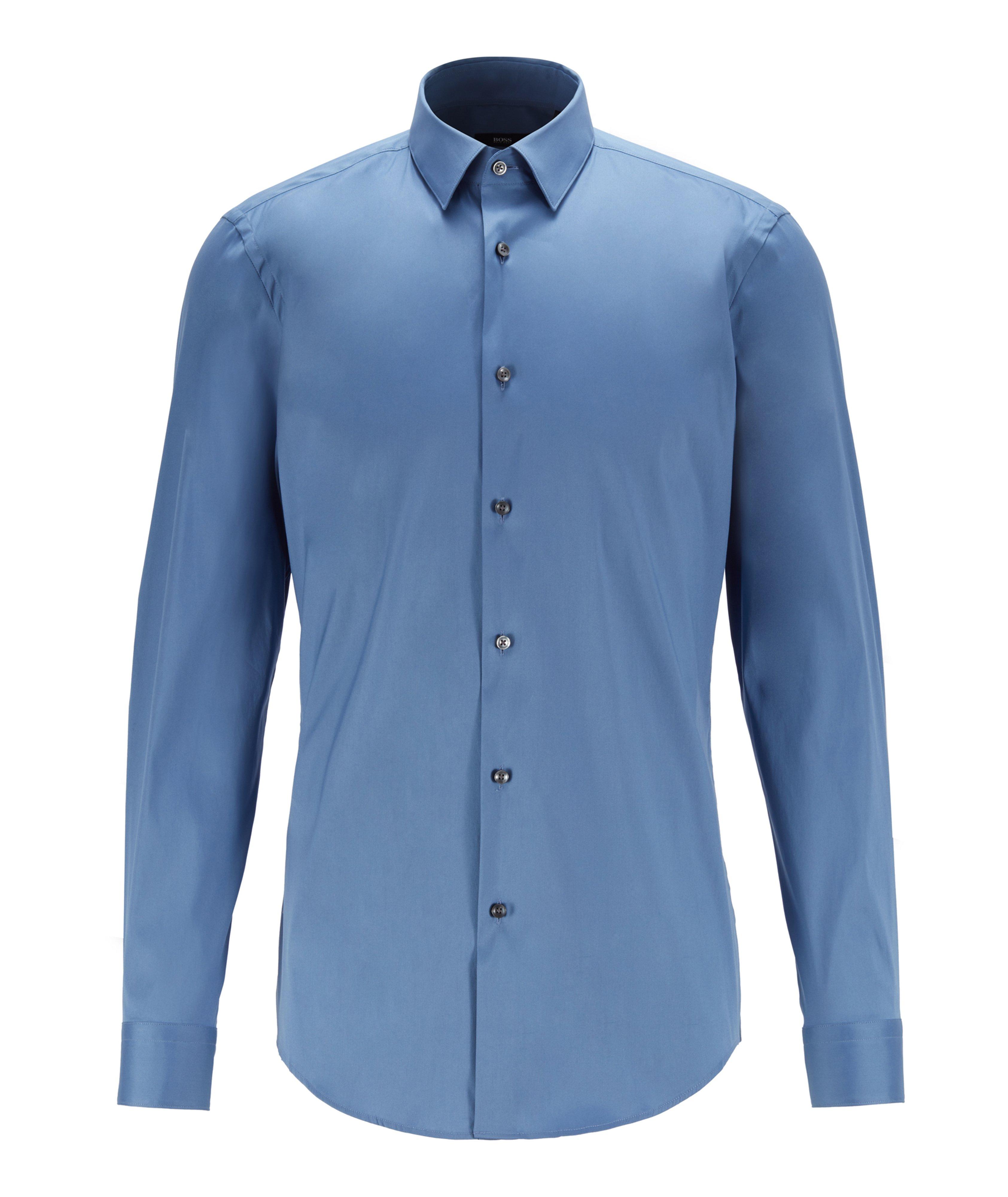 Slim-Fit Stretch-Cotton Dress Shirt image 0