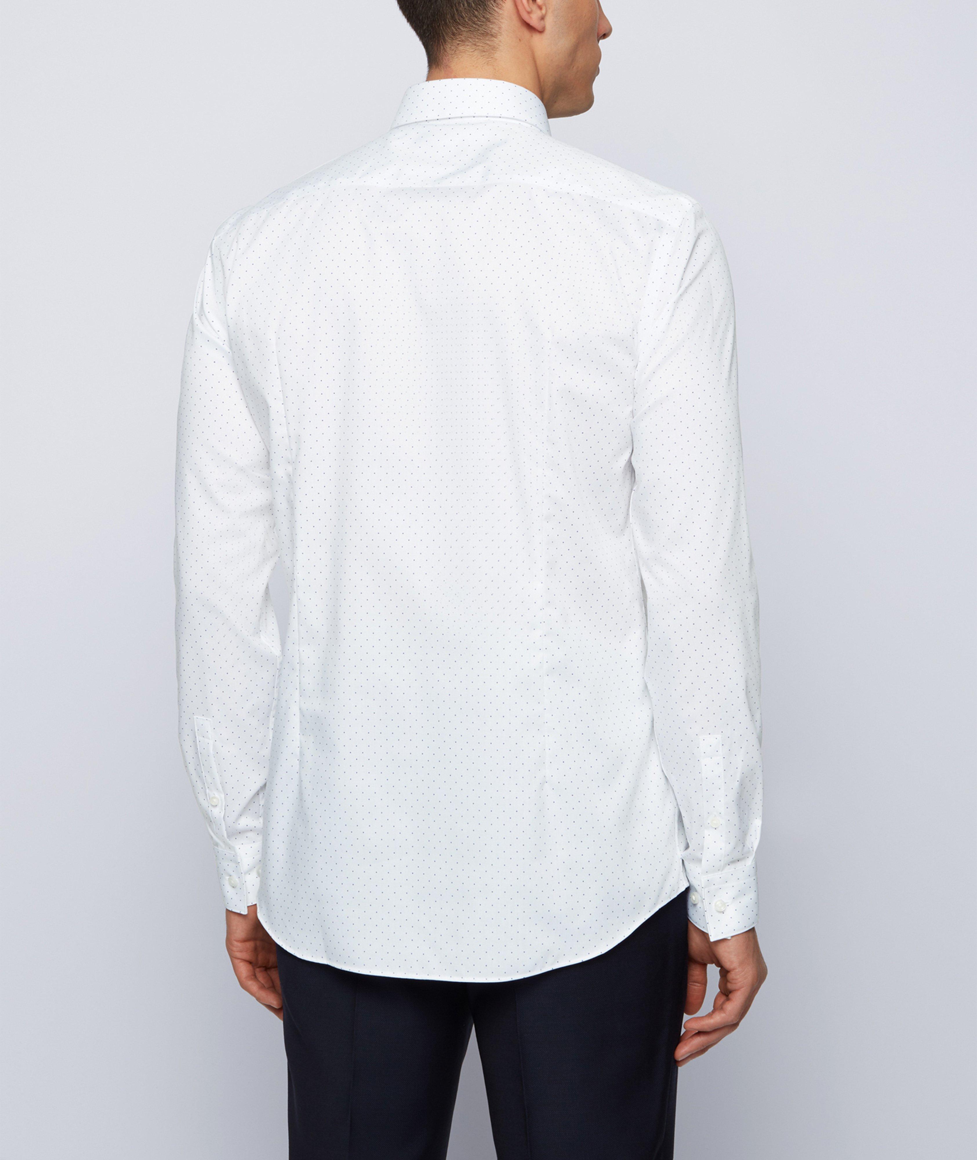 Slim-Fit Pindot Cotton Dress Shirt image 2