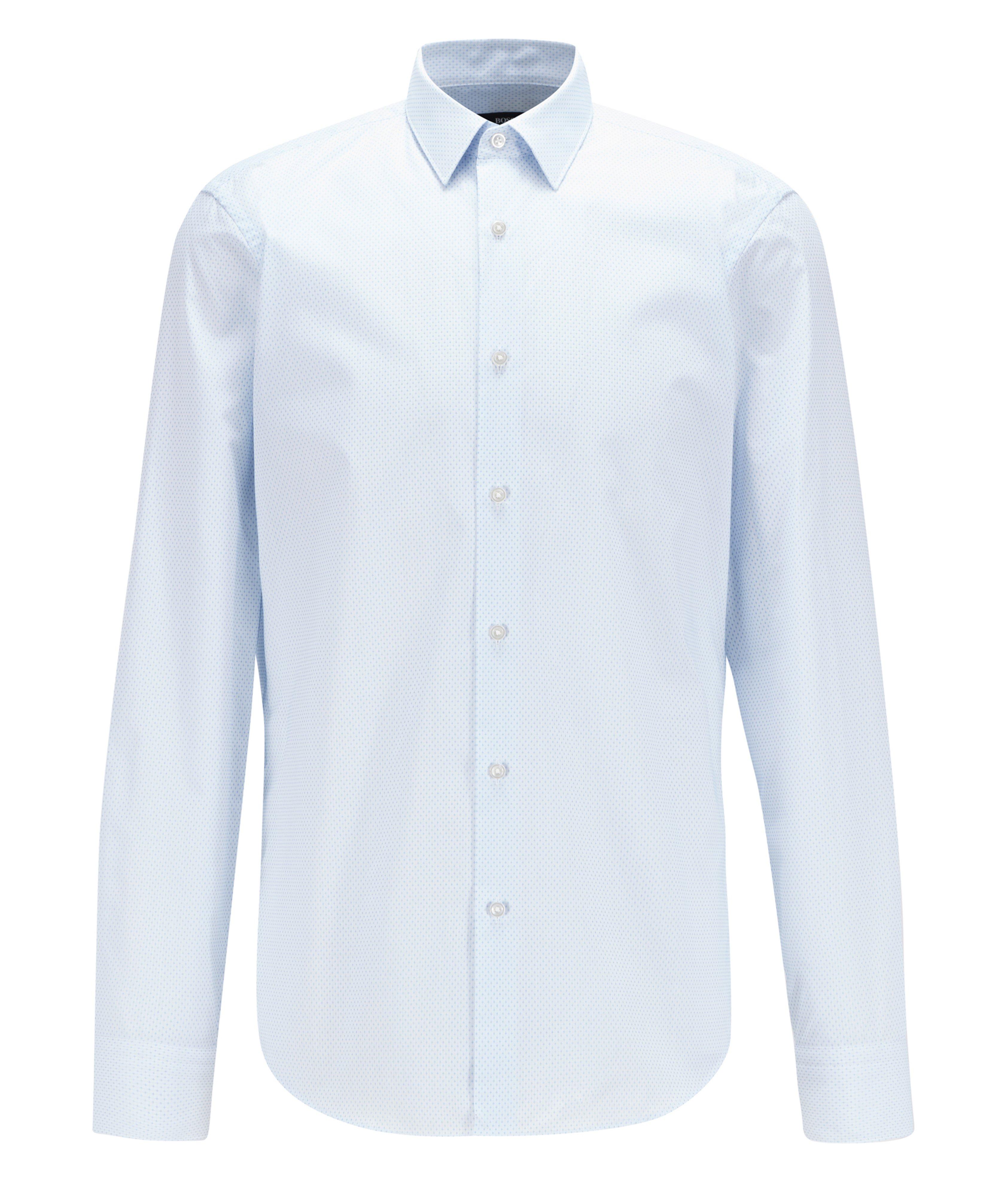 Chemise habillée Eliott en coton à petit motif quadrillé image 0