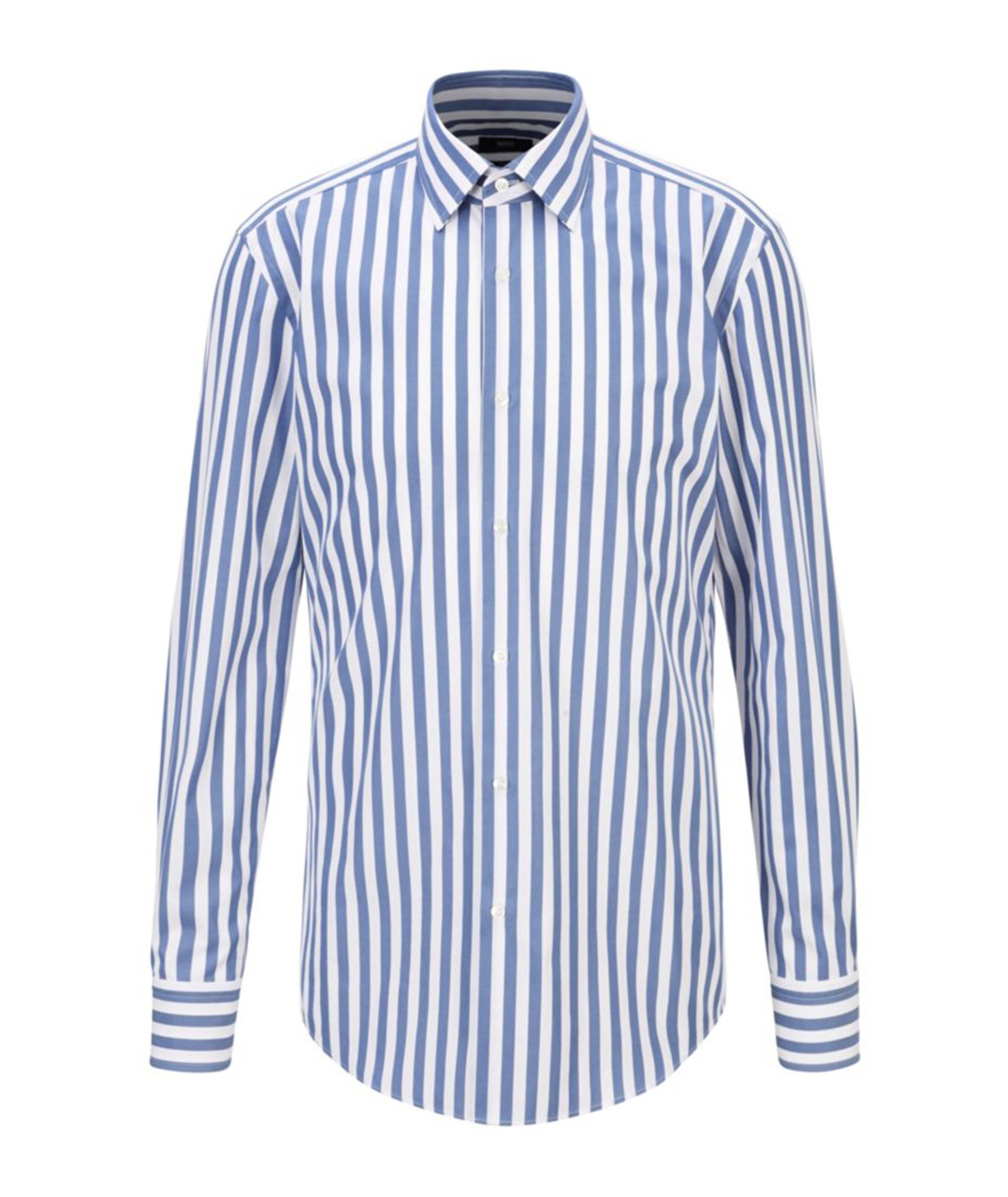Jango Slim-Fit Striped Poplin Dress Shirt image 0