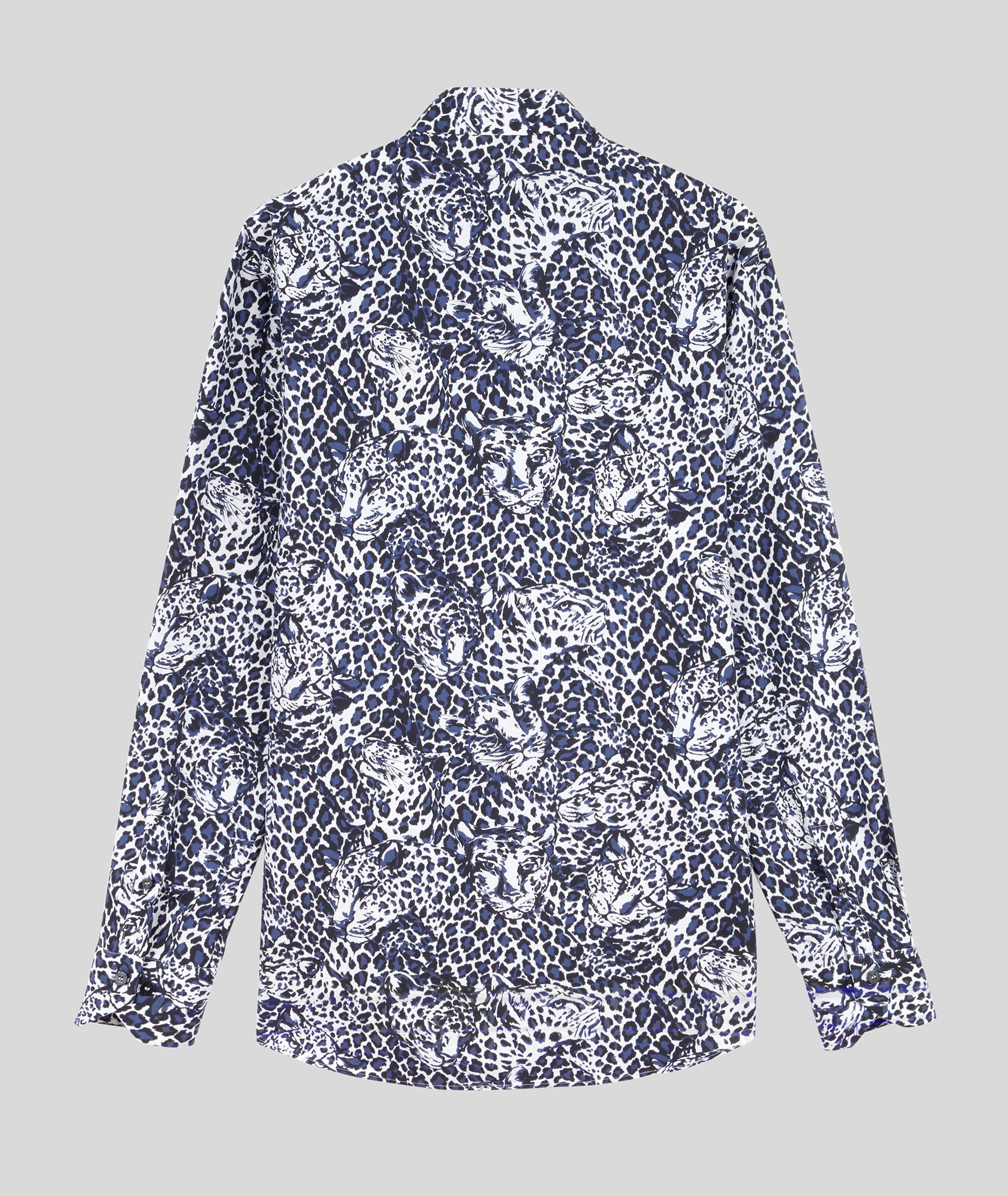 Contemporary-Fit Leopard Cotton Shirt image 1