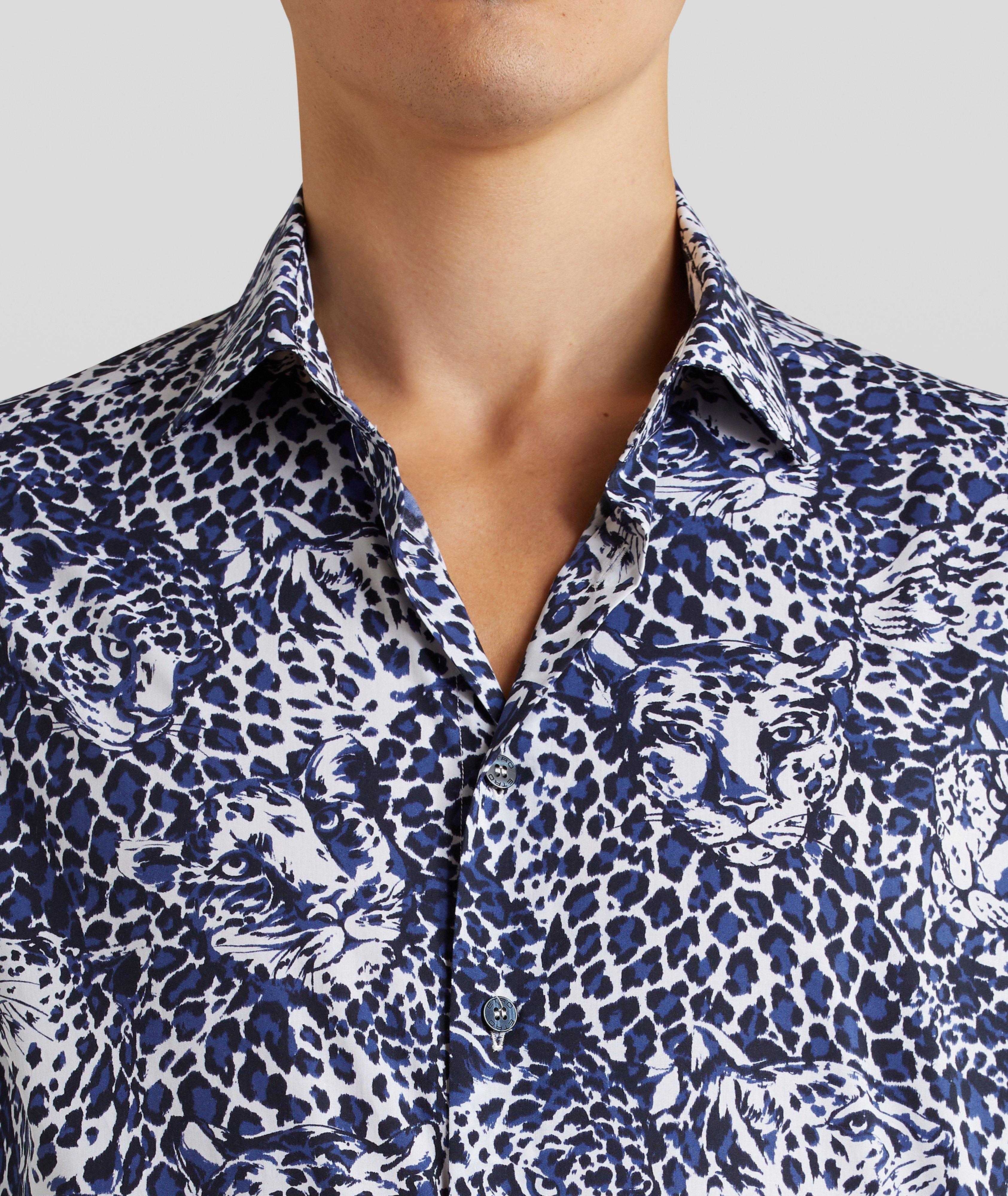 Contemporary-Fit Leopard Cotton Shirt image 4
