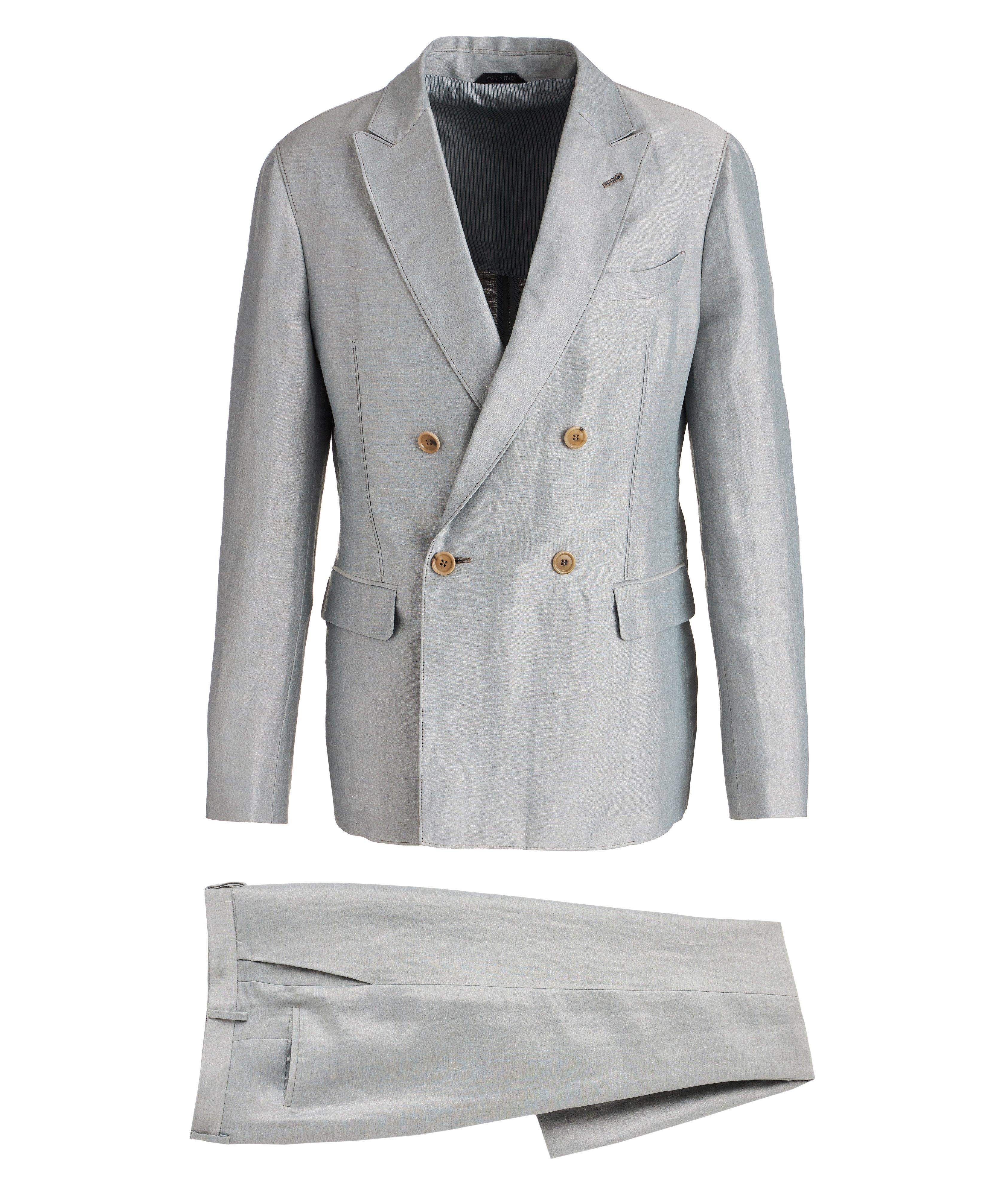 Upton Unstructured Linen-Silk Suit image 0