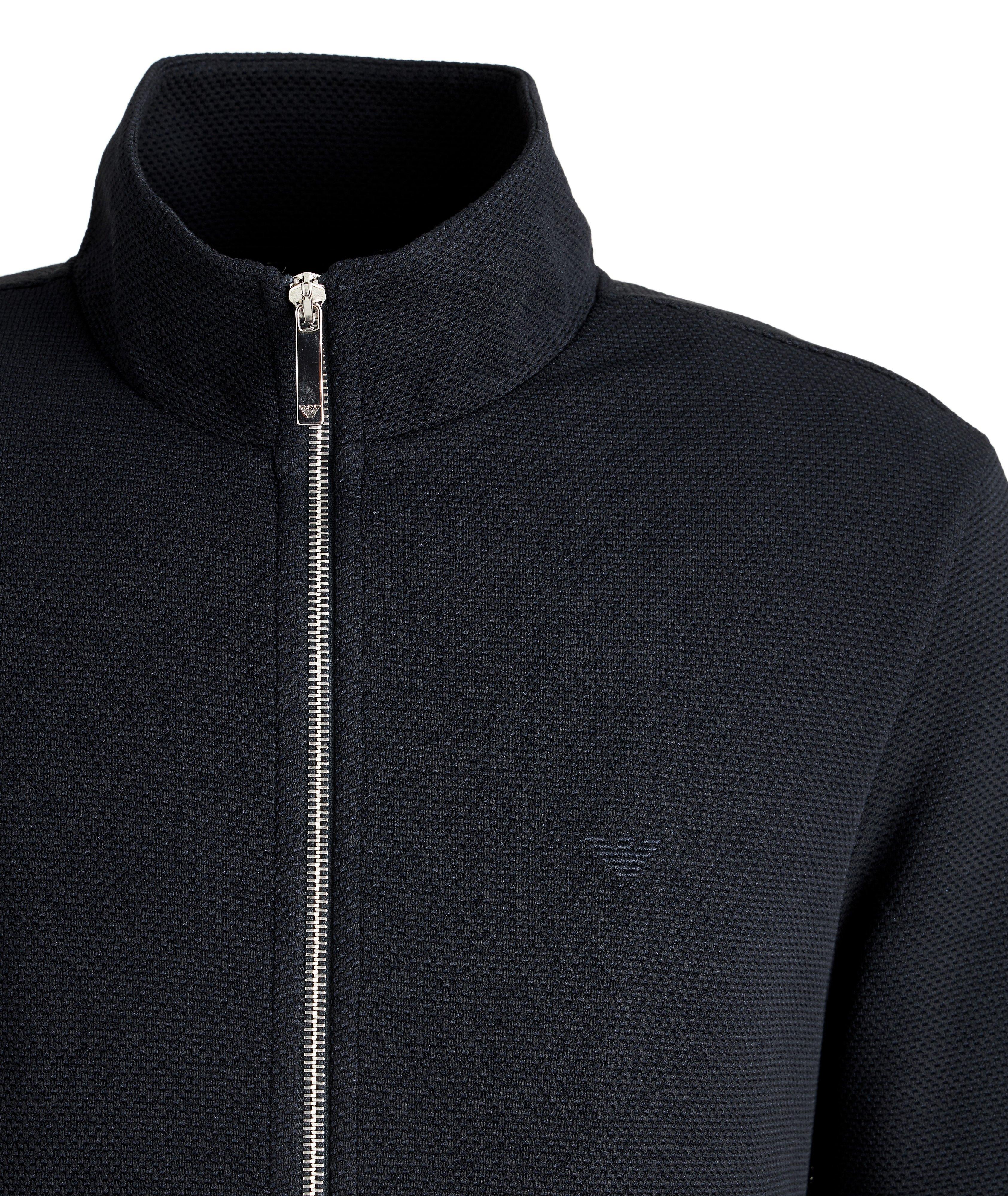Stretch Knit Bomber Jacket image 1