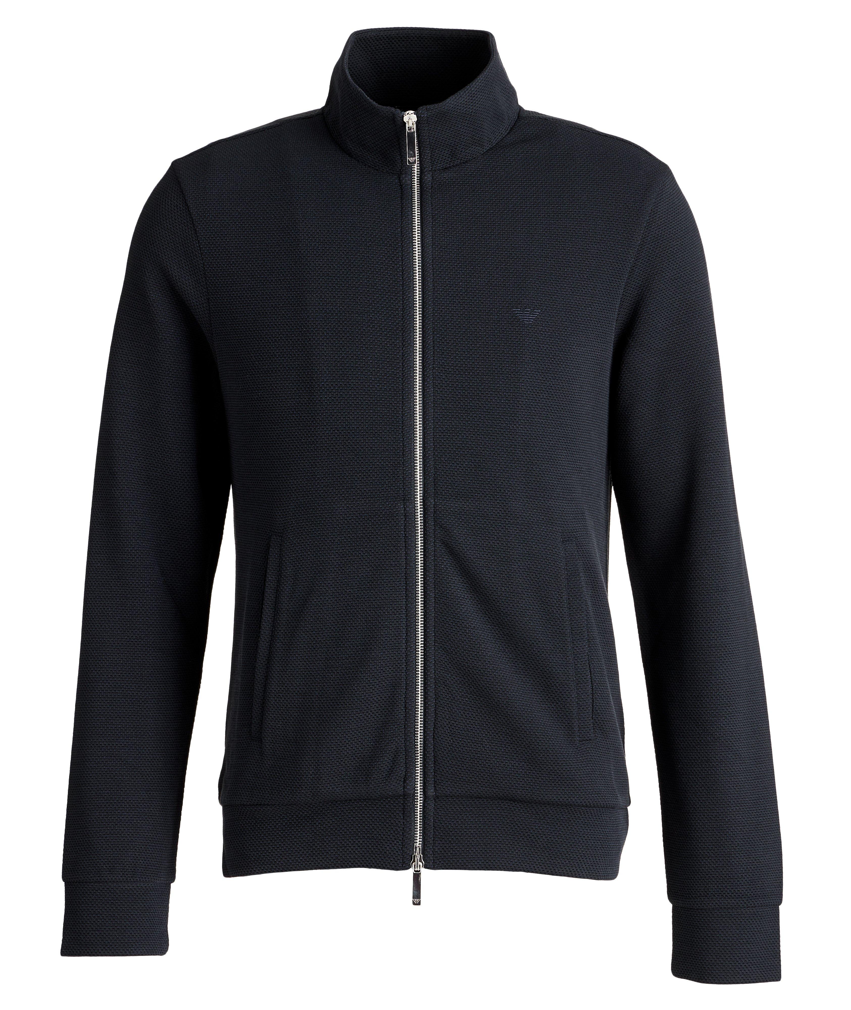 Stretch Knit Bomber Jacket image 0
