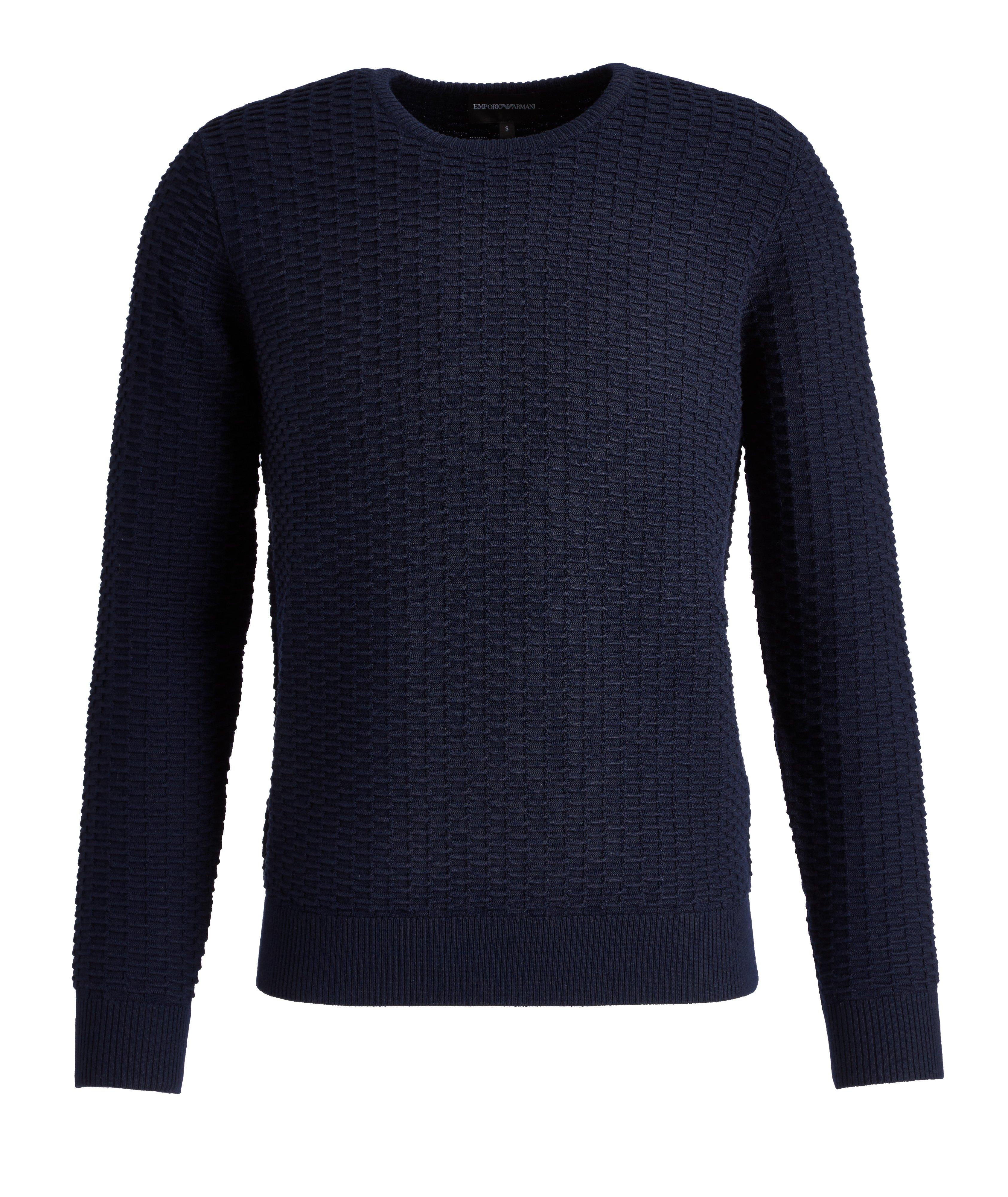 Textured Knit Wool-Blend Sweater image 0