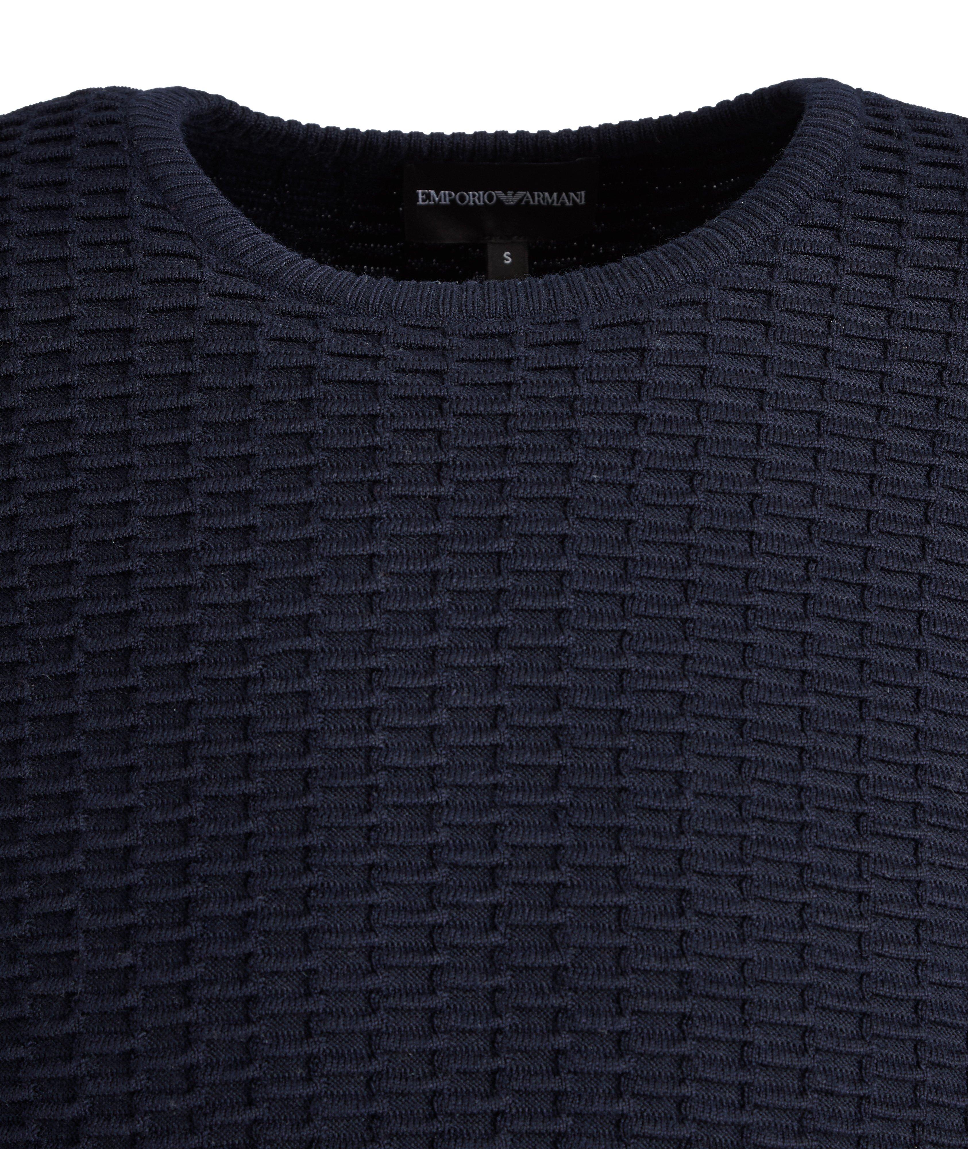 Textured Knit Wool-Blend Sweater image 2