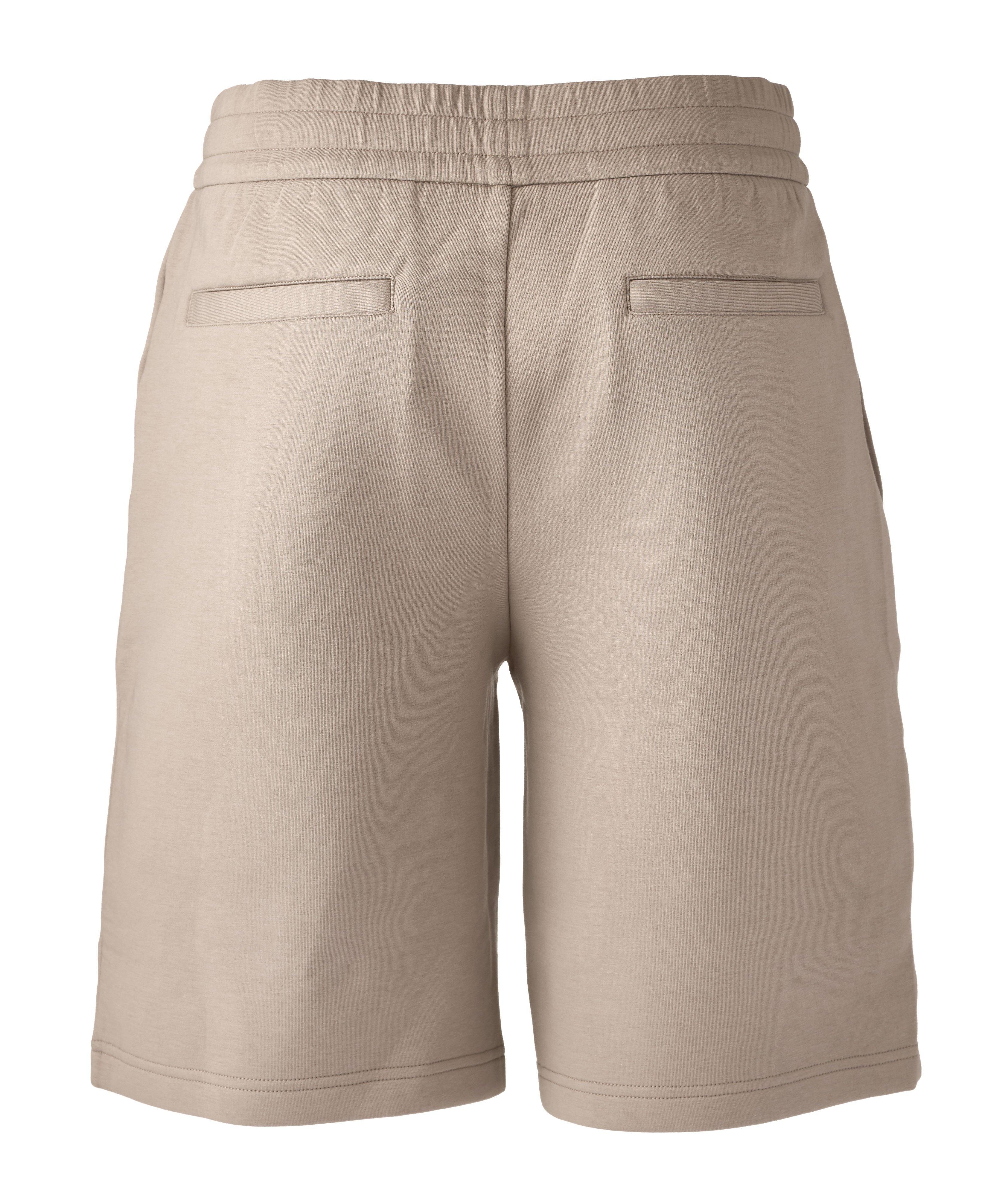 Stretch-Cotton Logo Shorts image 1