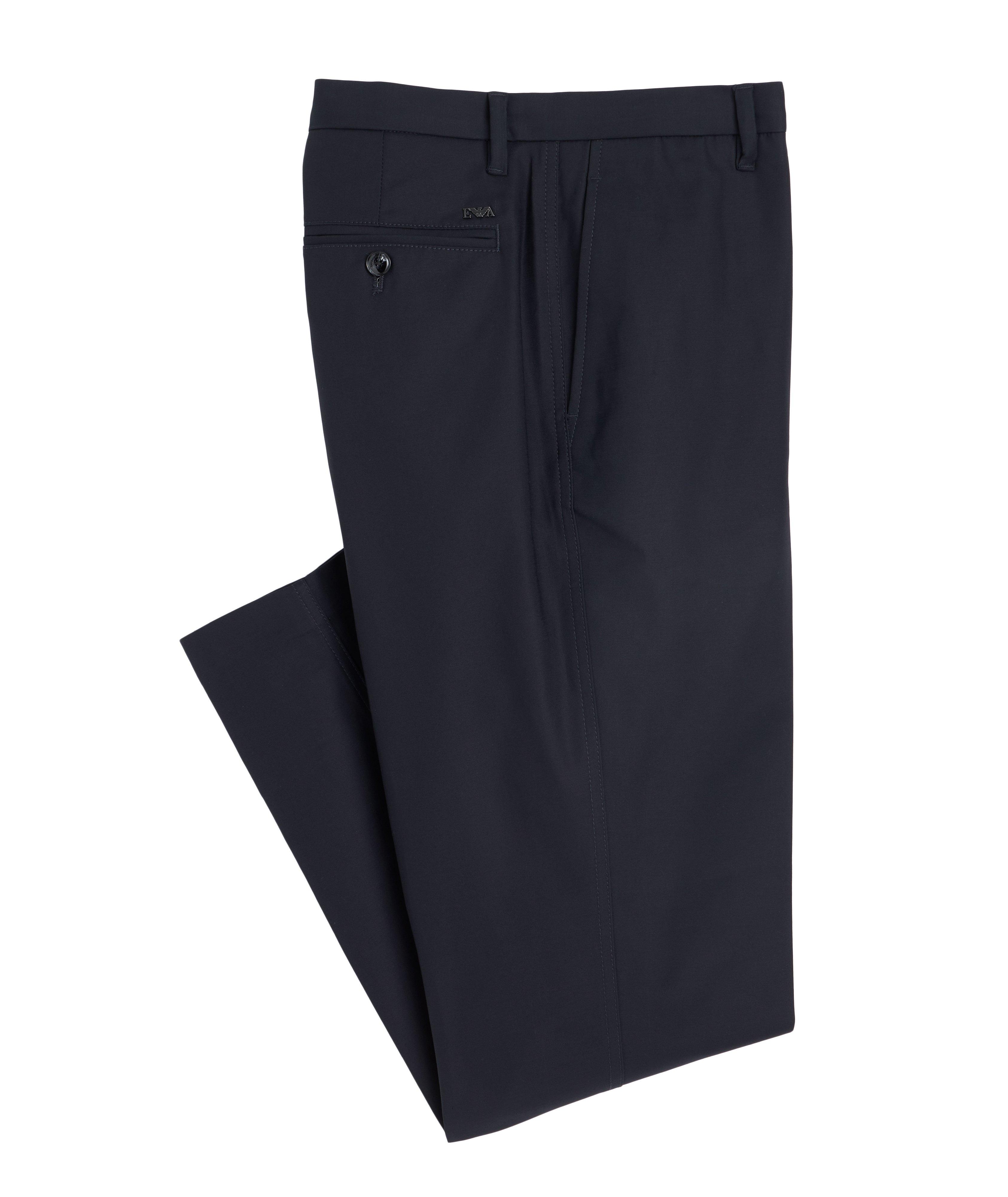 Slim-Fit Stretch-Cotton Dress Pants image 0