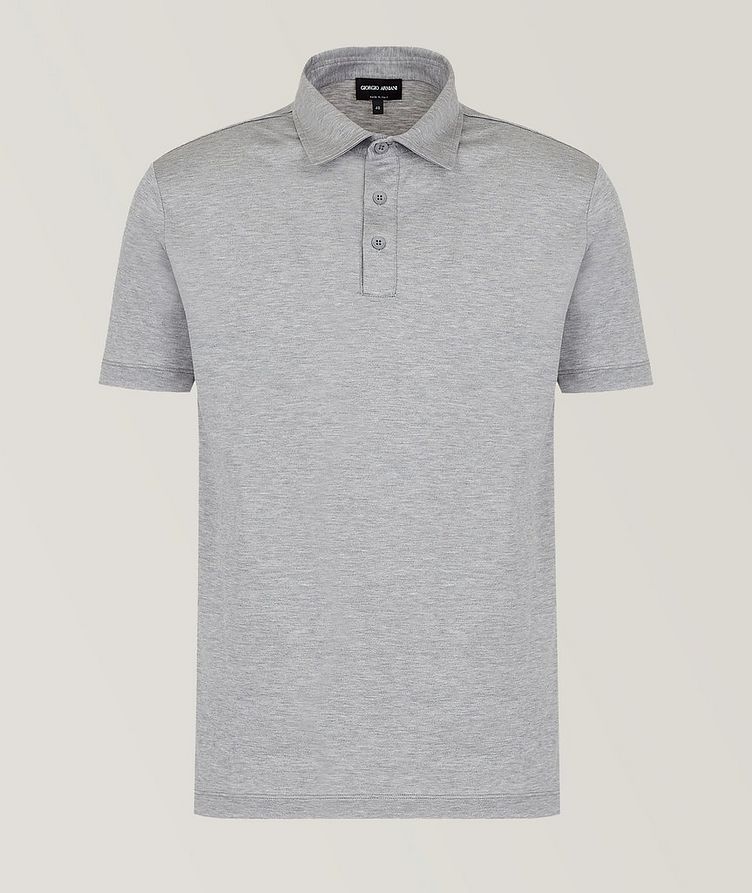 Slim-Fit Silk-Cotton Jersey Polo image 0