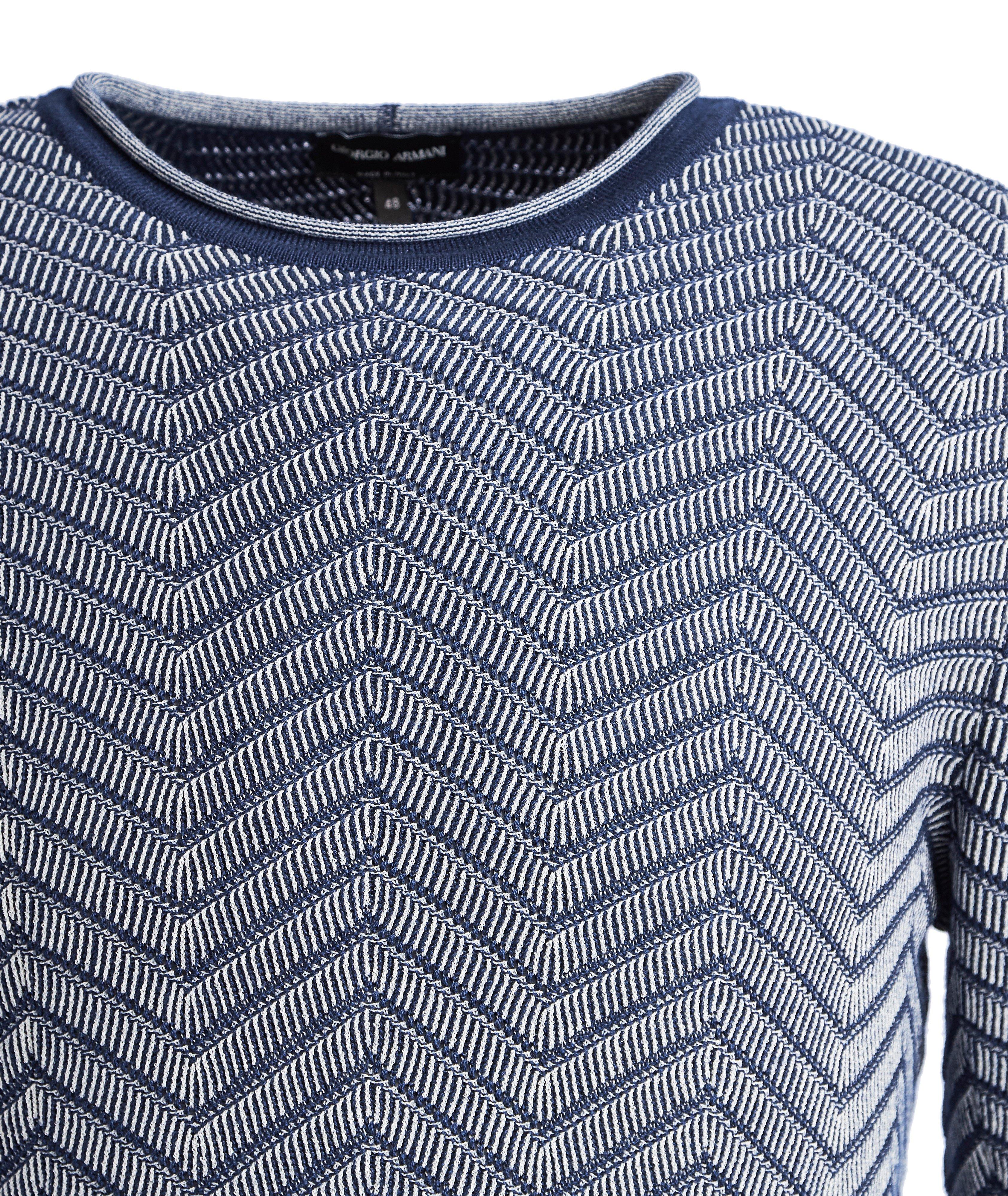 Giorgio Armani Chevron Cashmere-Silk Sweater | Sweaters & Knits | Harry ...