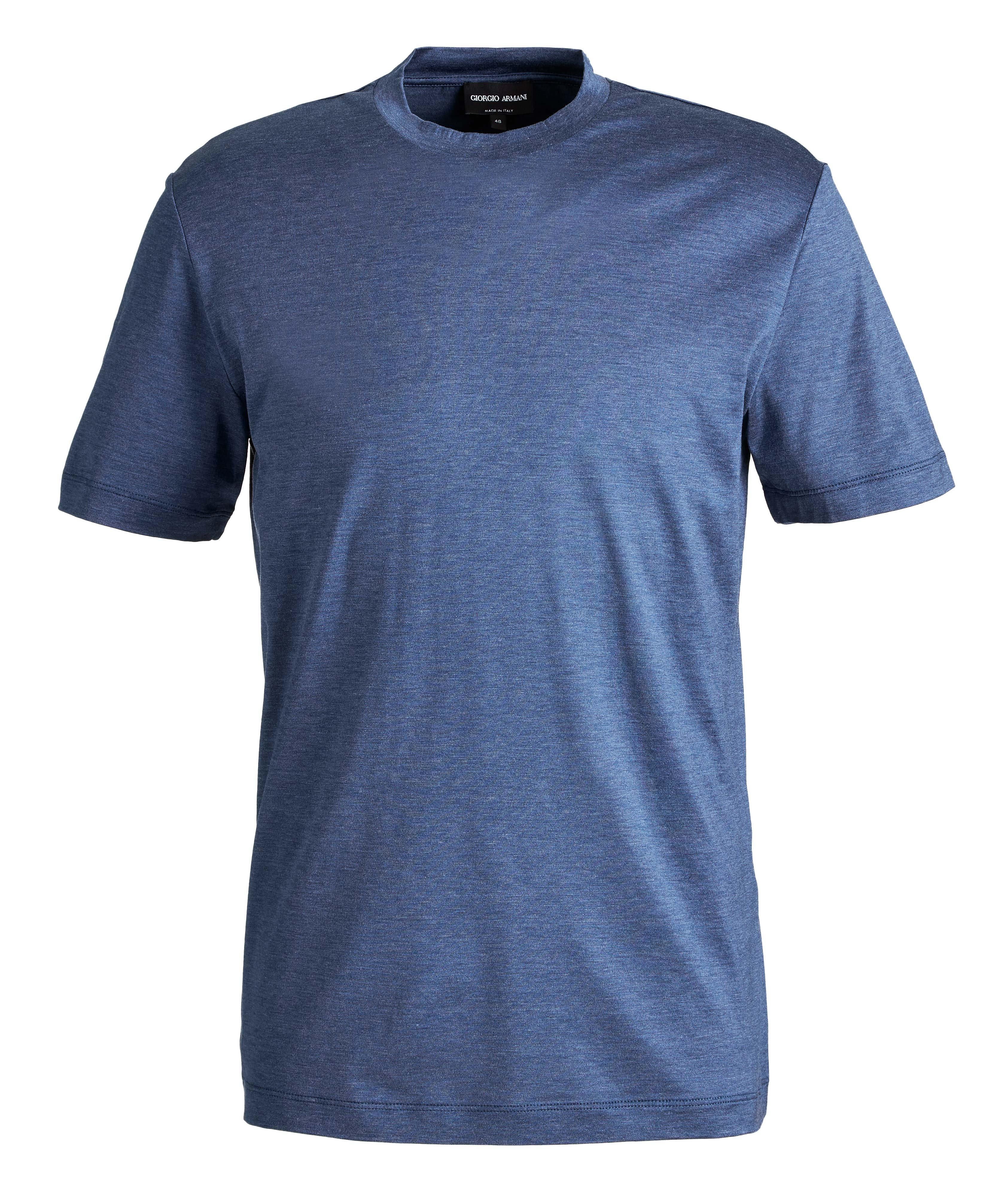 Slim-Fit Silk-Cotton T-Shirt image 0