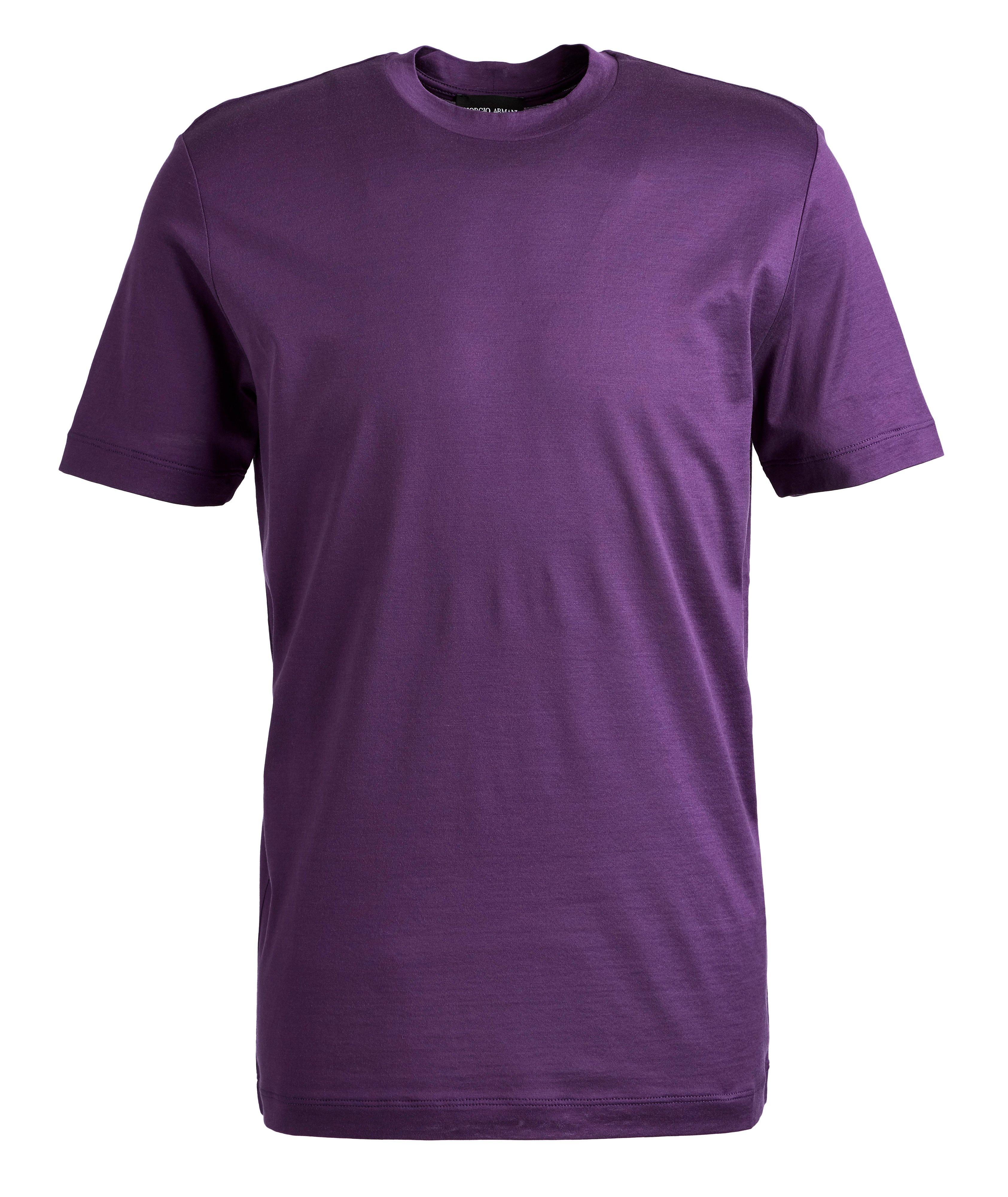 Slim-Fit Silk-Cotton T-Shirt image 0