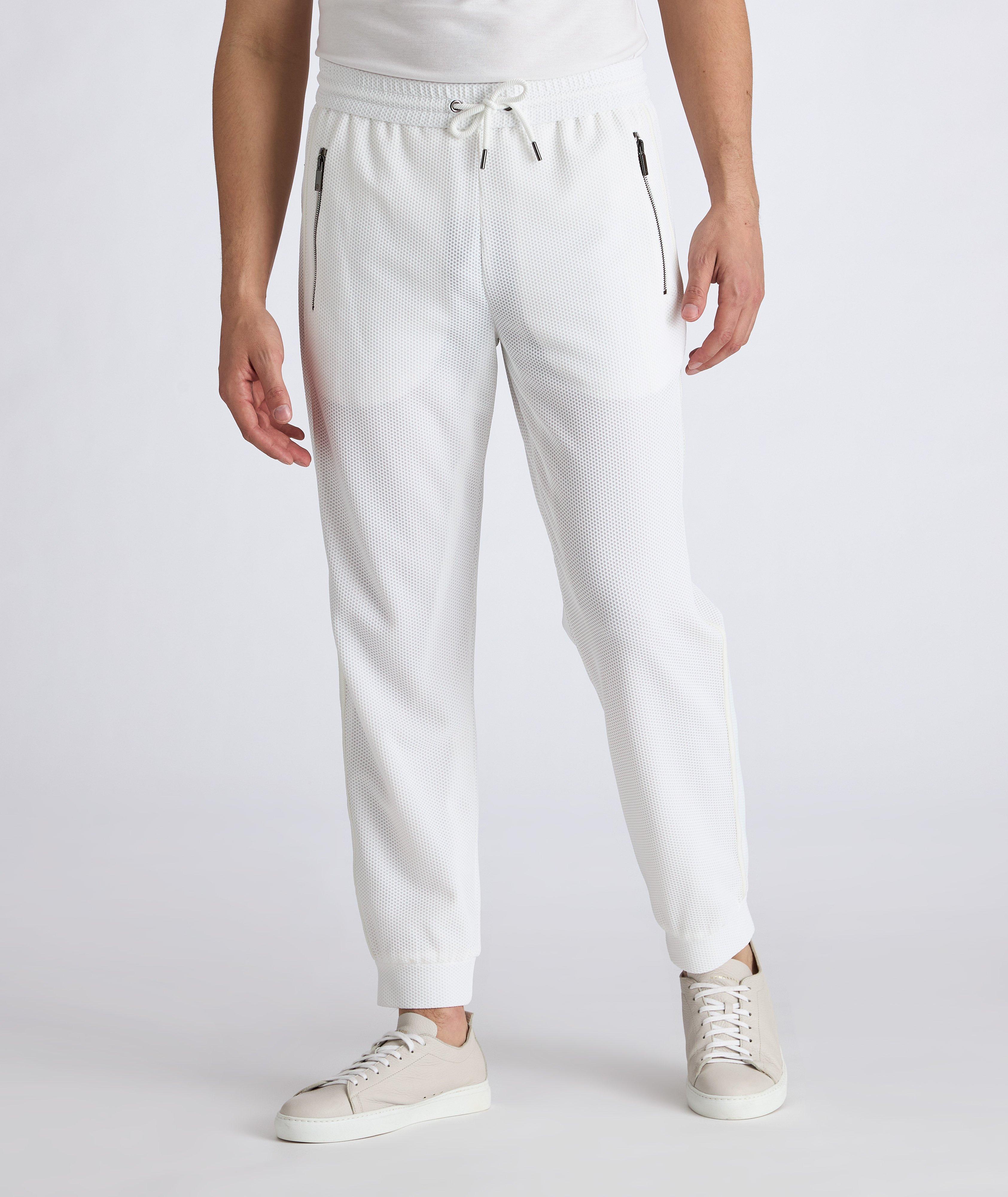 Waffle-Knit Track Pants image 1