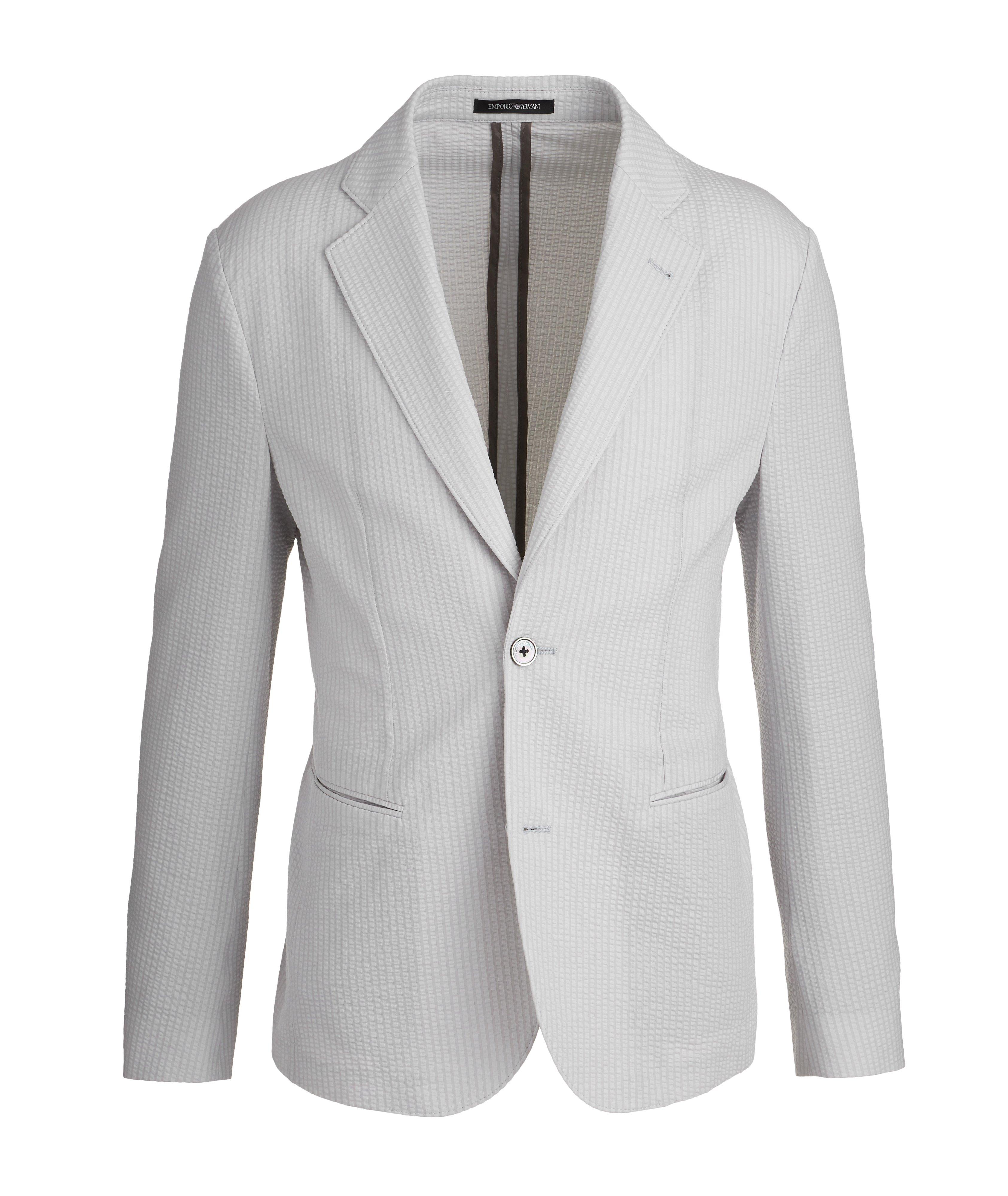 Unstructured Cotton-Blend Sports Jacket image 0