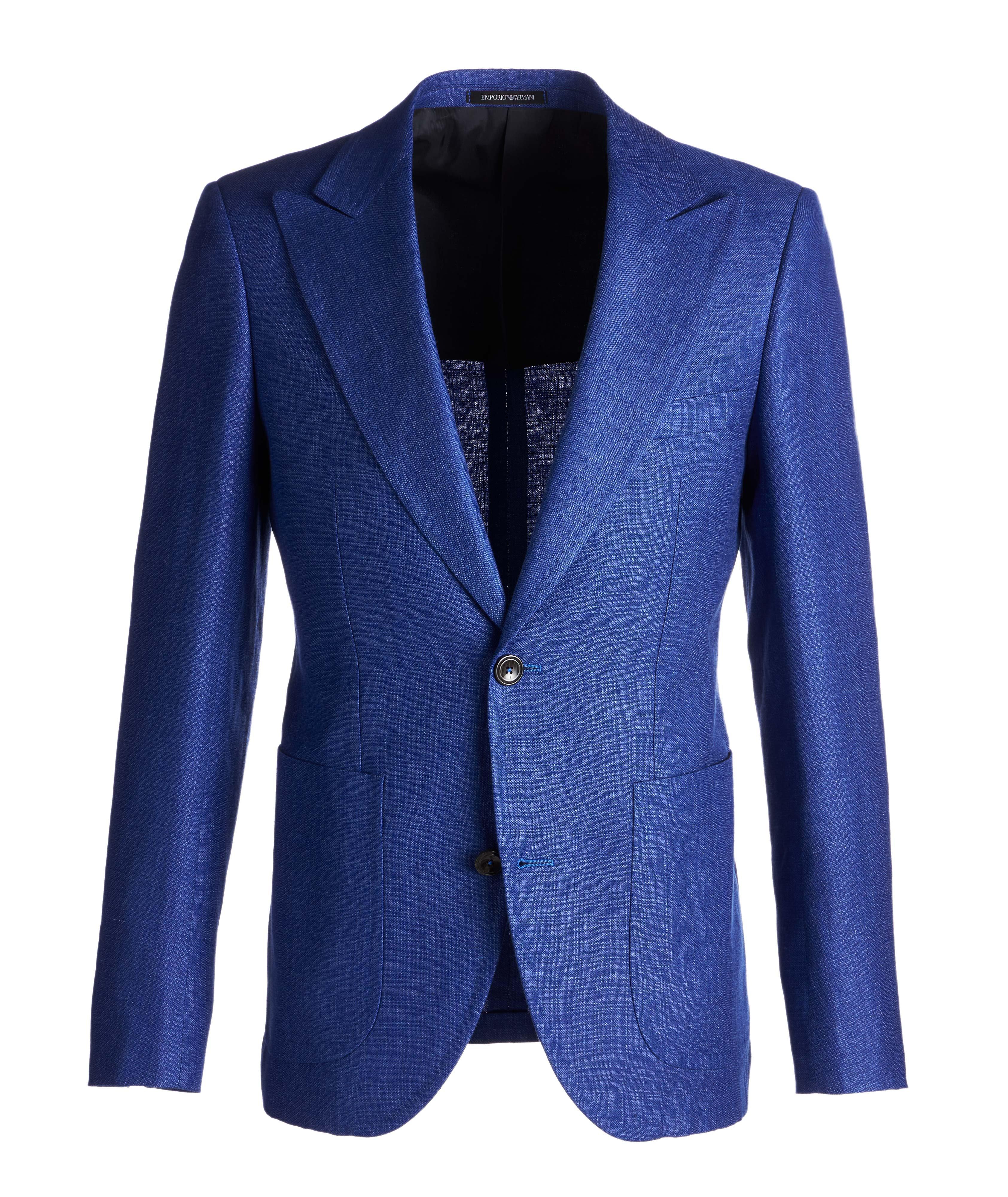 Savile Line Contemporary Fit Linen-Wool Sports Jacket  image 0