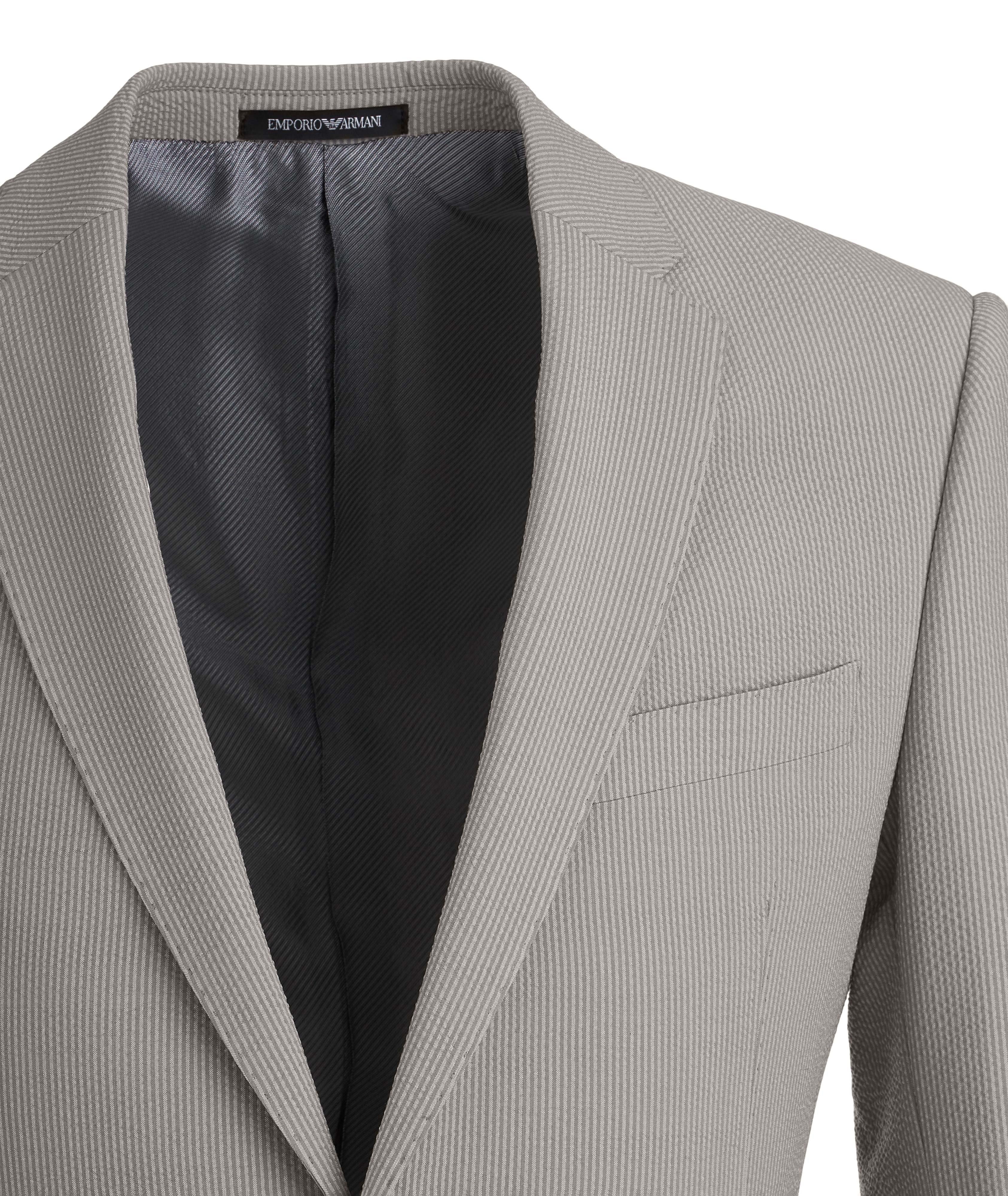 M-Line Seersucker Stretch-Wool-Silk Suit image 2