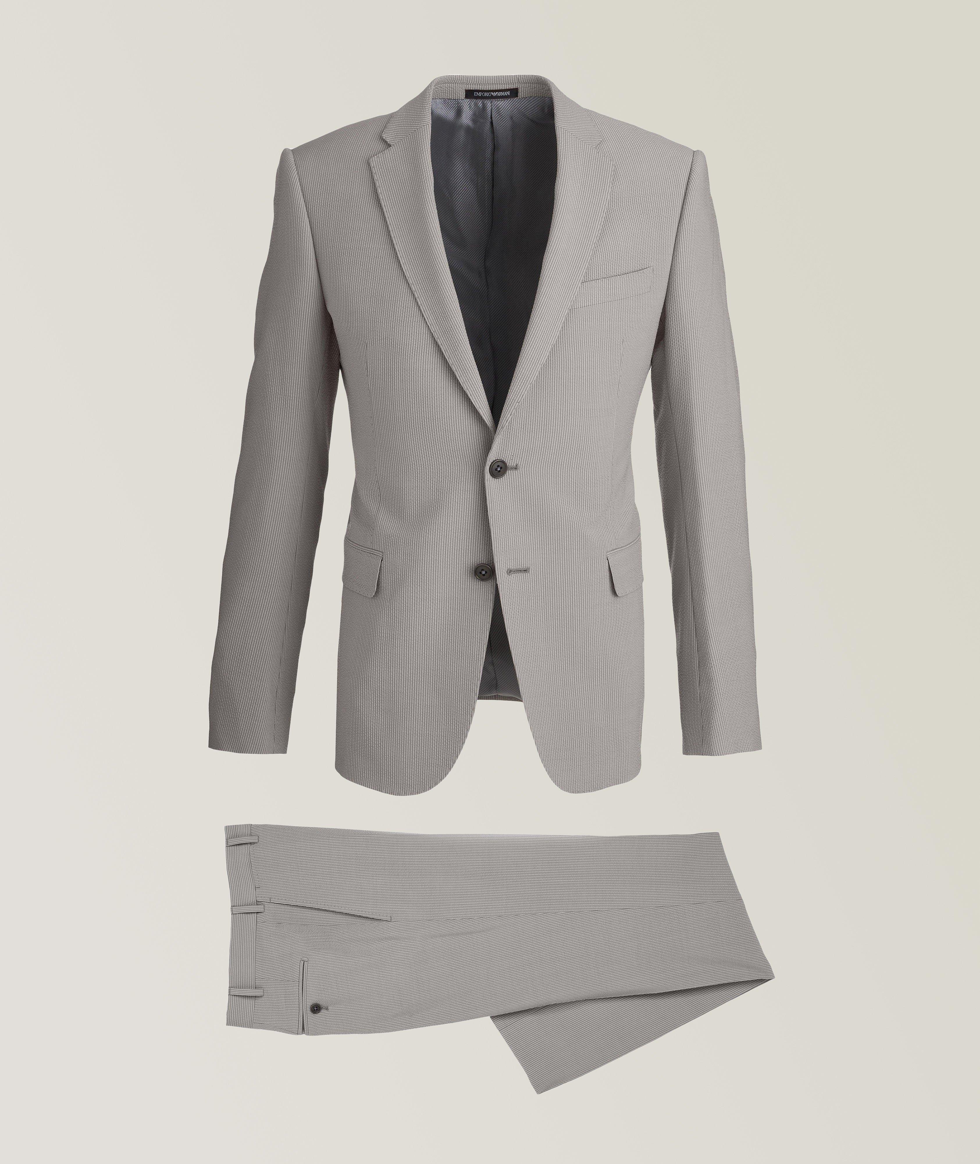 Complet M-Line en toile de laine et soie image 0