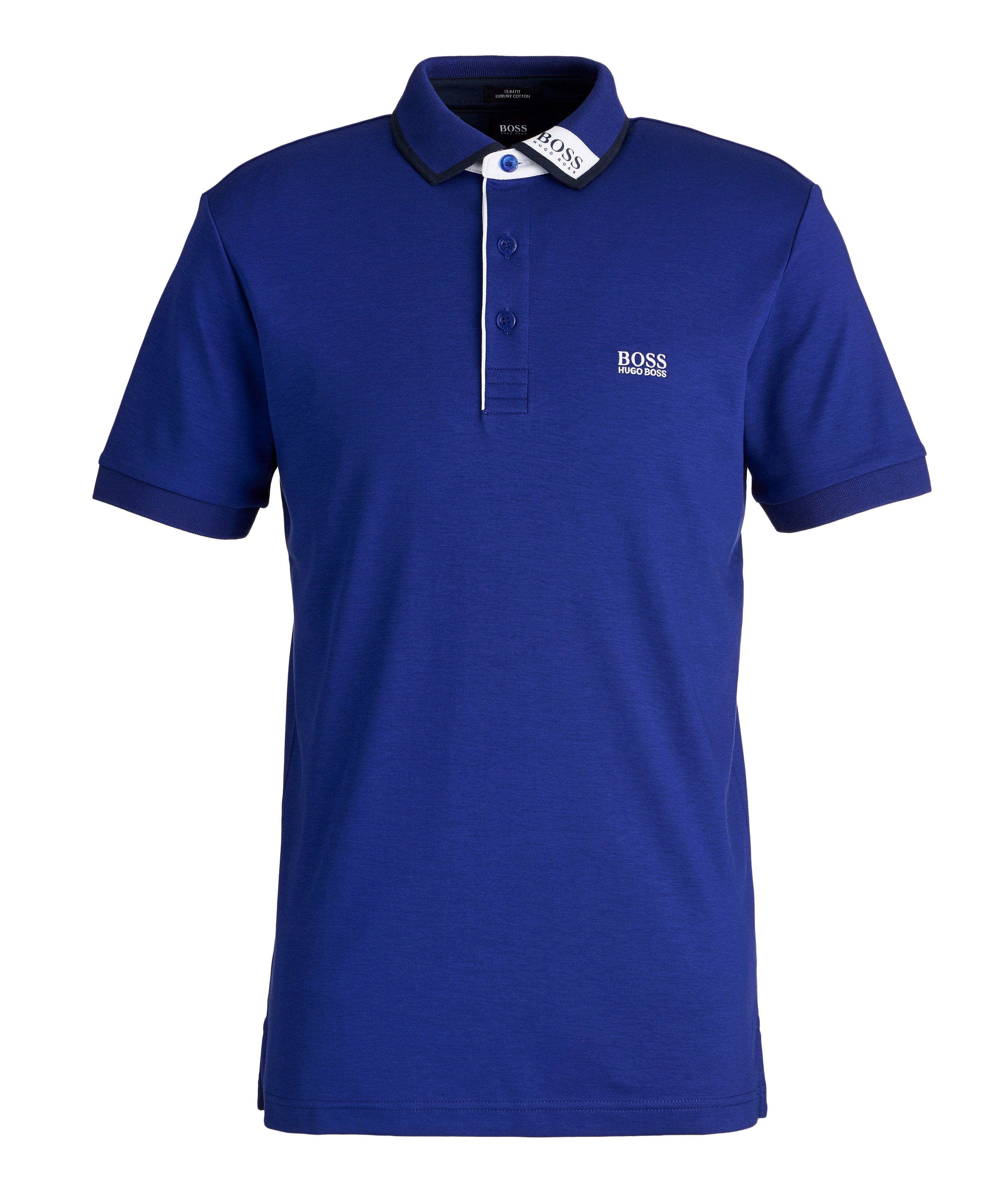 BOSS Slim-Fit Paule 1 Luxury Cotton Polo