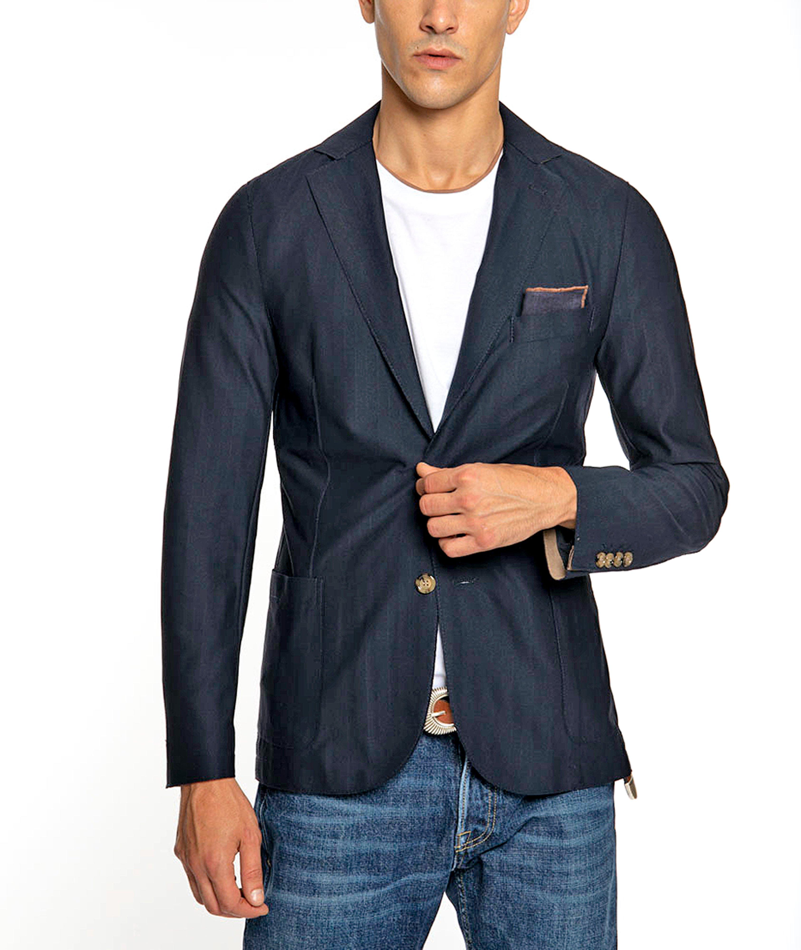 Unstructured Stretch-Tech Fabric Sports Jacket image 1