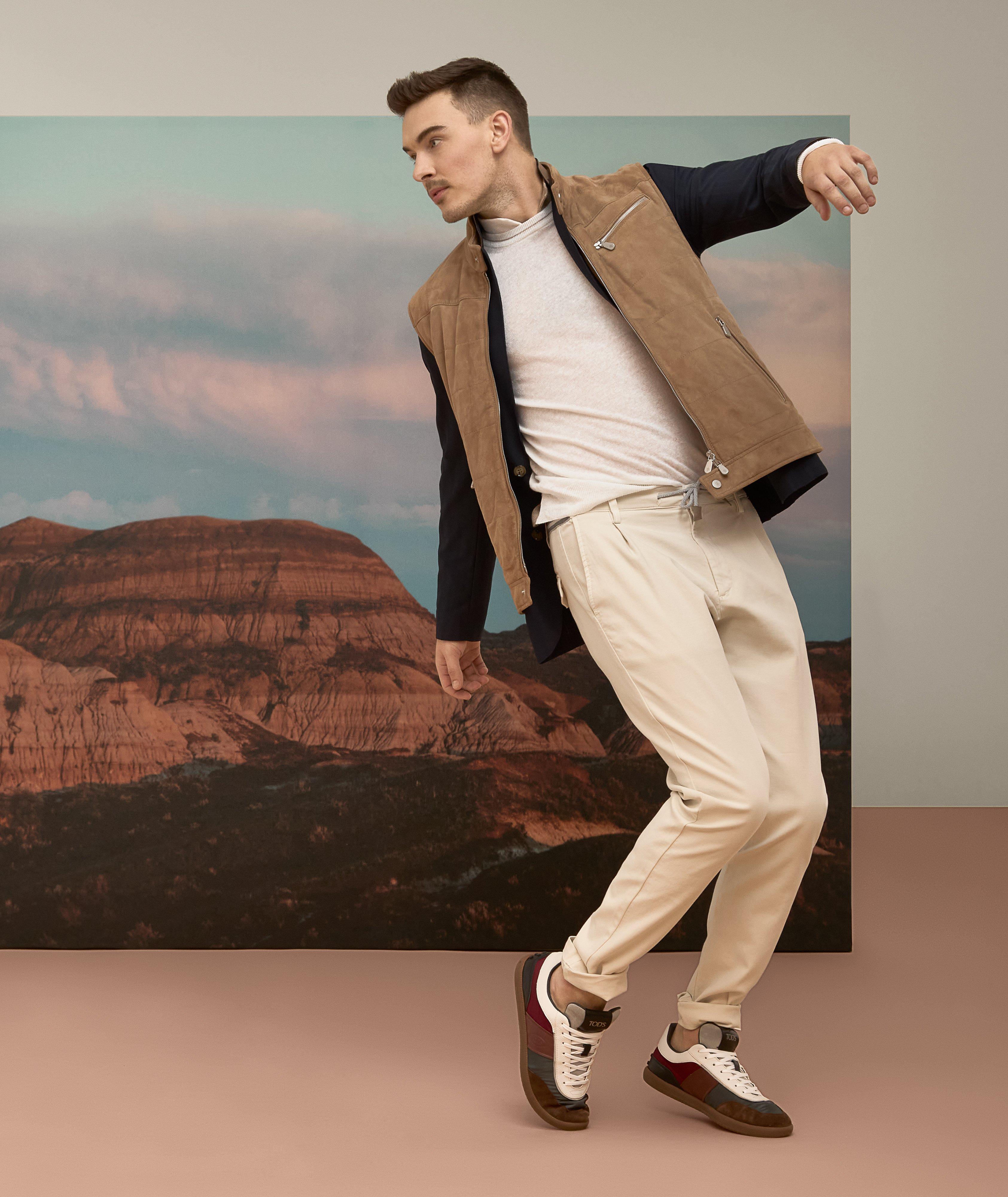 Unstructured Stretch-Tech Fabric Sports Jacket image 3