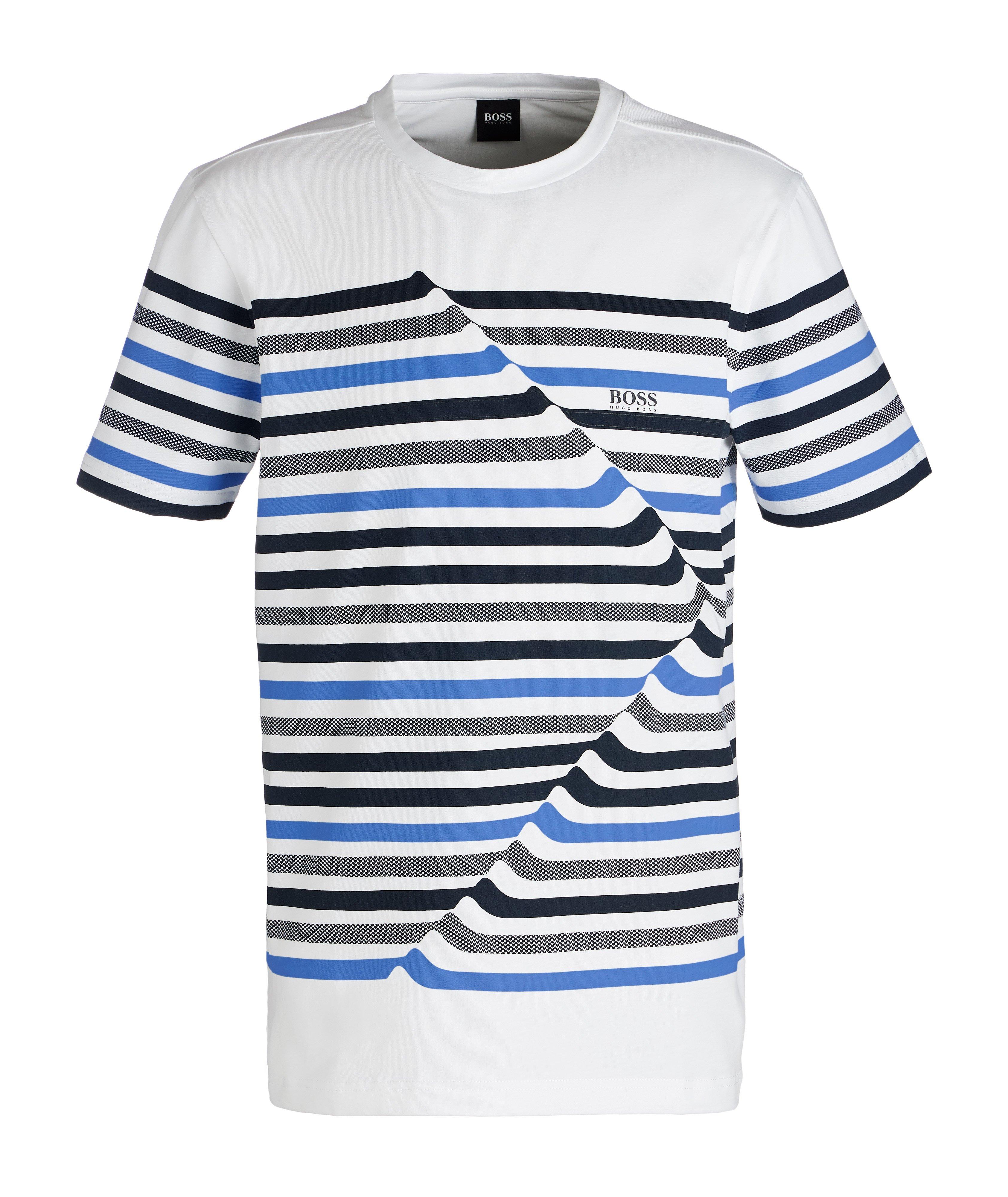 Striped Cotton Blend T-Shirt image 0