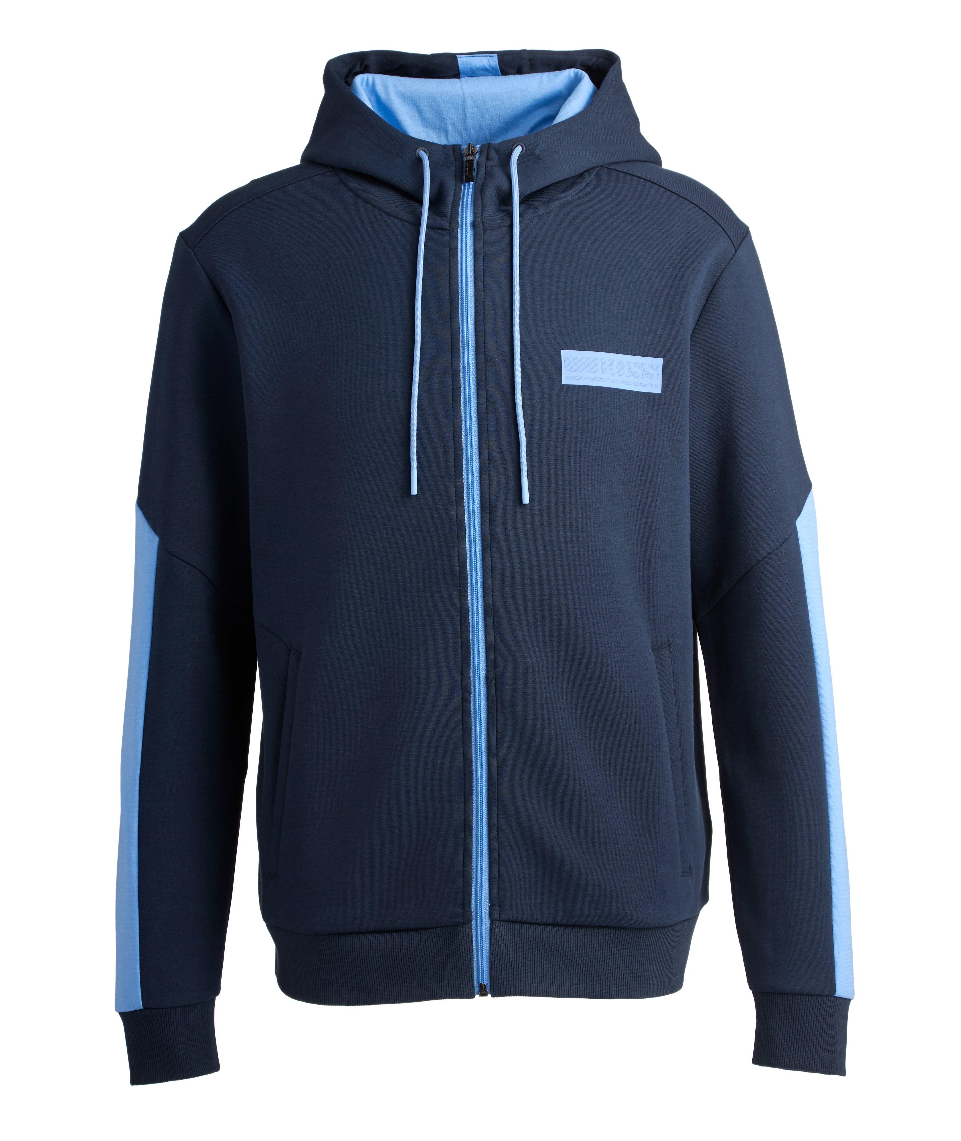 Zip-Up Cotton-Blend Hoodie image 0